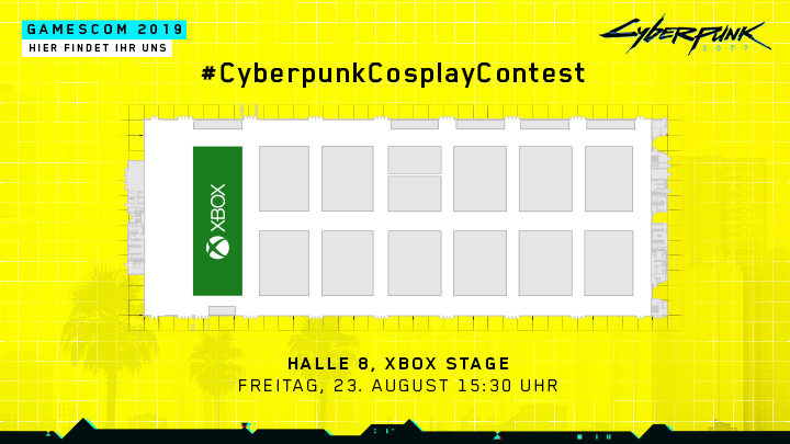 Cyberpunk 2077 Cosplay Contest: Seid live auf der gamescom 2019 dabei: Hallenplan