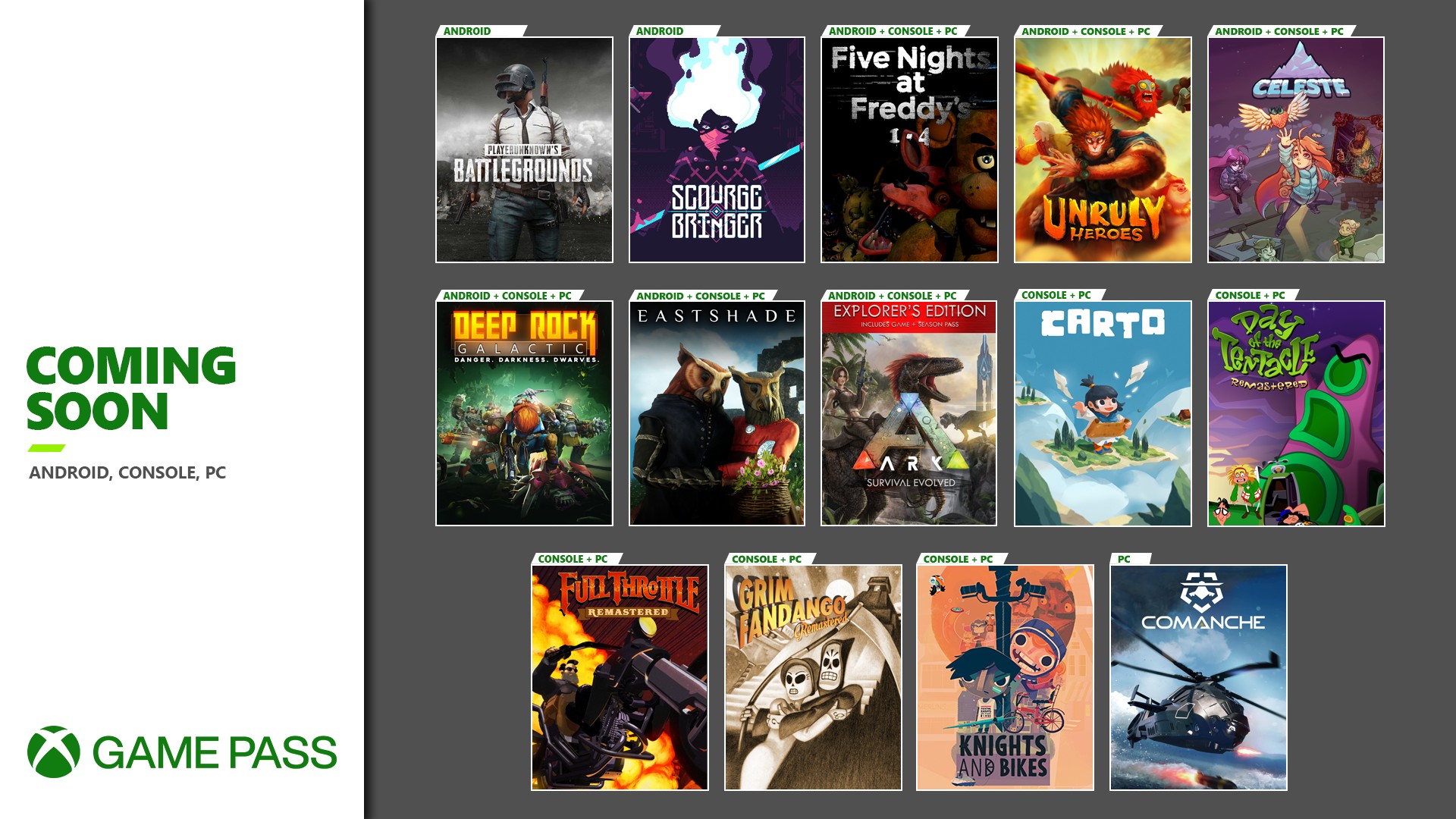 Neu im Xbox Game Pass: Celeste, Grim Fandango und mehr! HERO