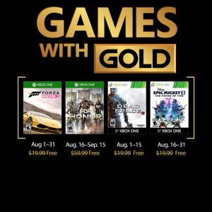 Video For Games with Gold: Diese Spiele gibt es im August gratis