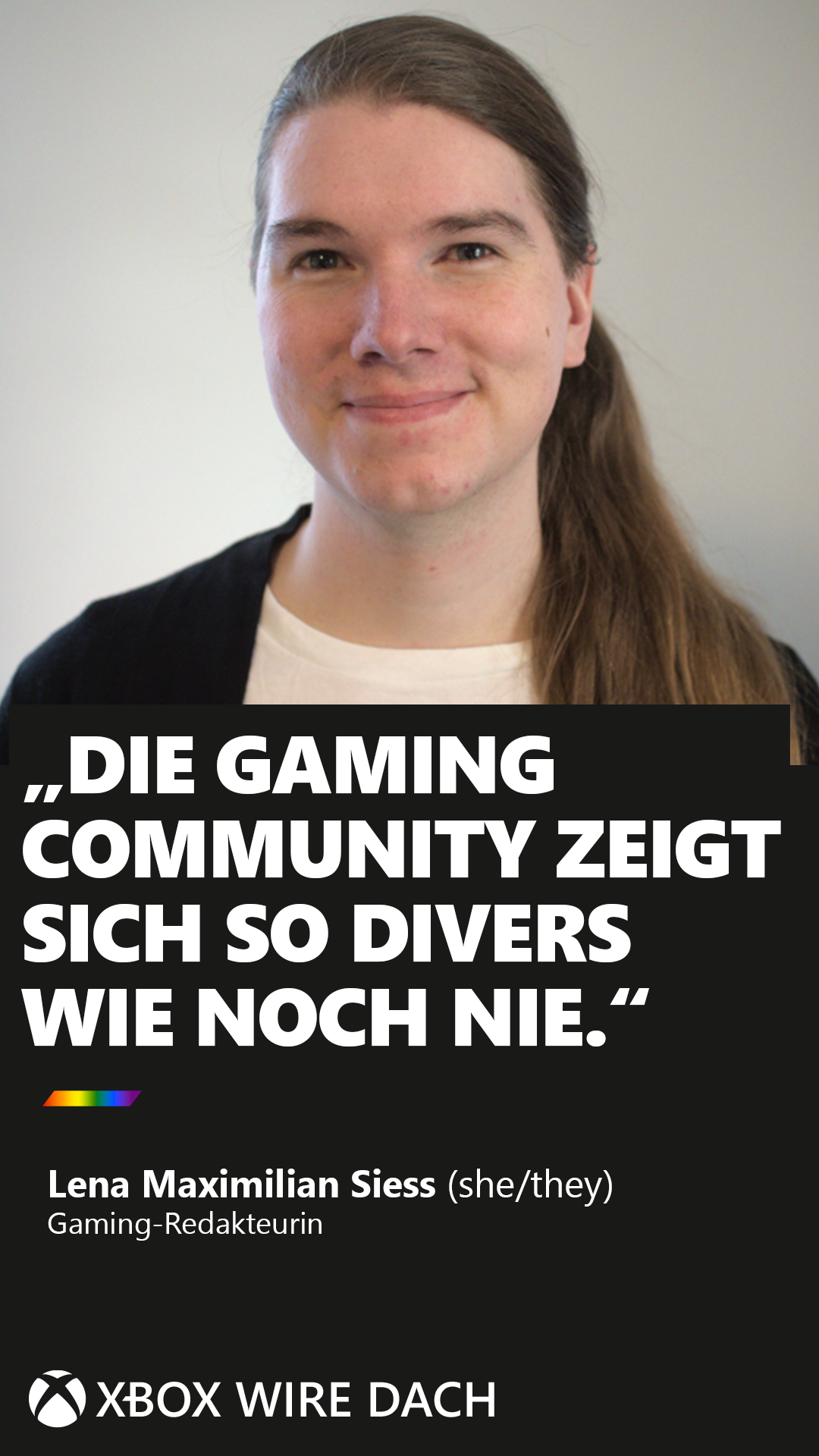 #WeAreAllGaming Staffel 5: Pride – Gaming-Redakteurin Lena Maximilian Siess spricht über die Rolle von LGBTQIA+-Inhalten QUOTE