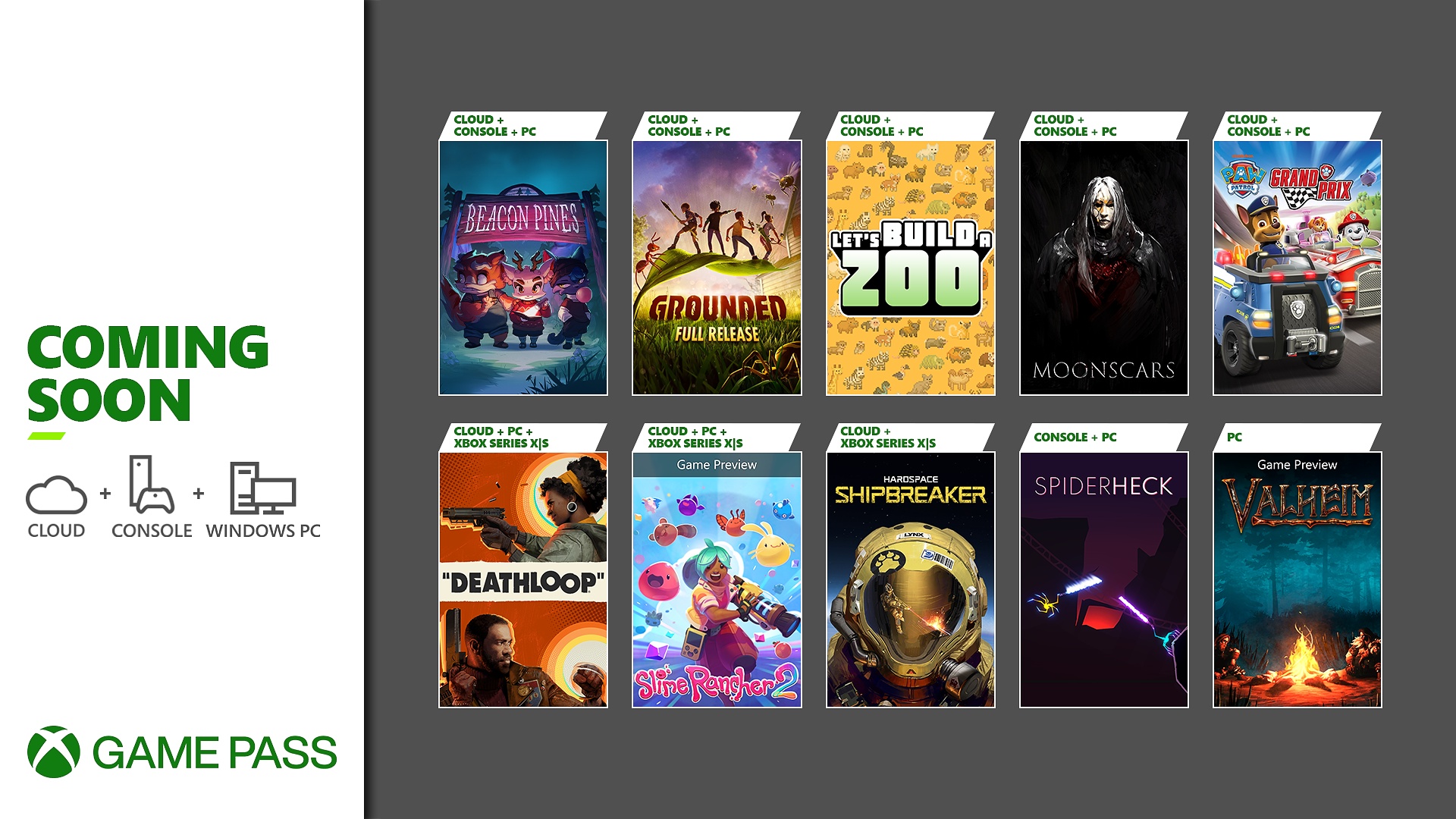 Neu im Xbox Game Pass: Deathloop, Slime Rancher 2, Valheim, Grounded und vieles mehr! HERO