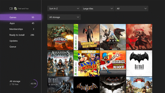 Update für Xbox One - Systemupdate GIF
