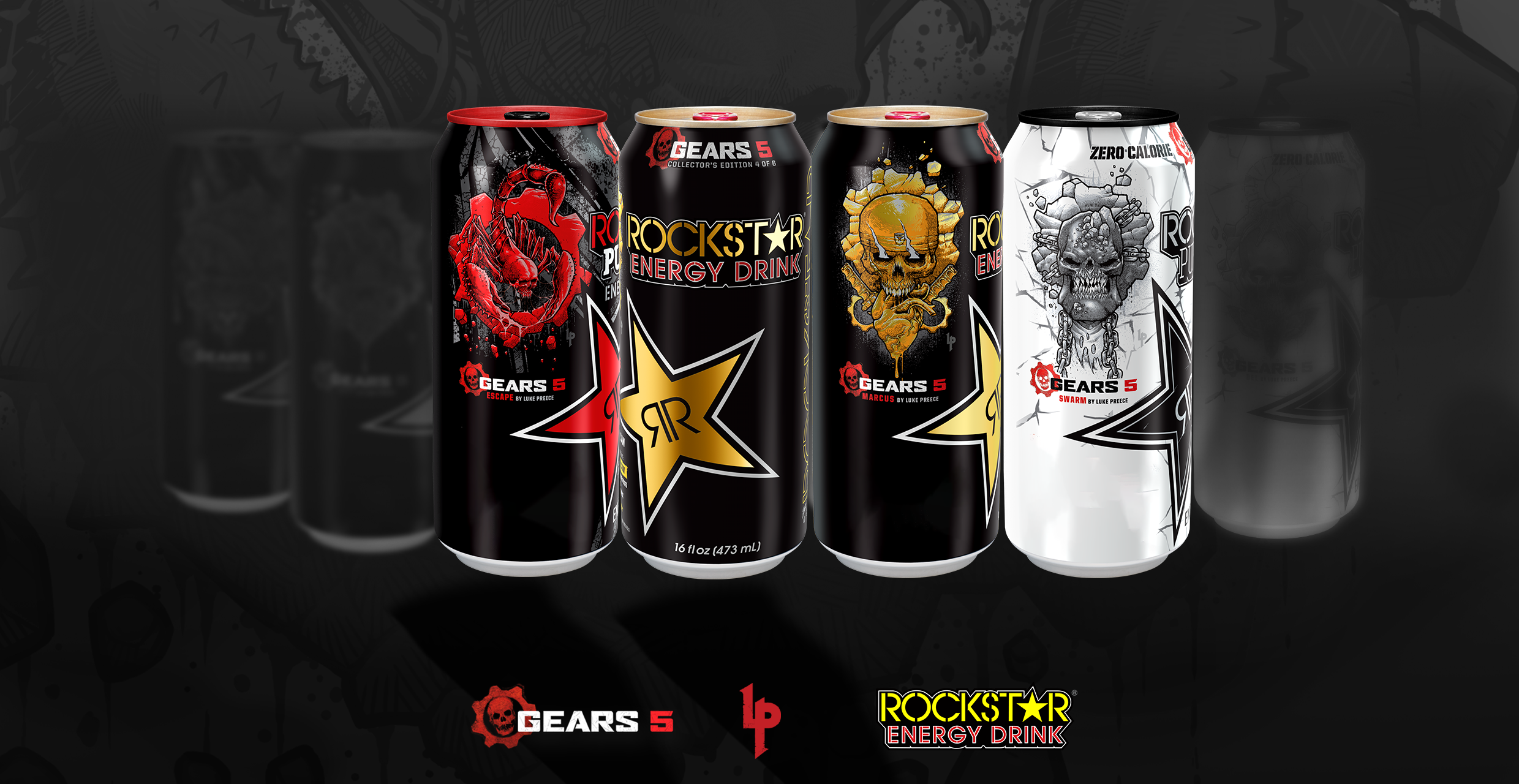 Xbox and Rockstar Energy Drink Unveil Second and Third Gears 5 Collector’s Series Cans