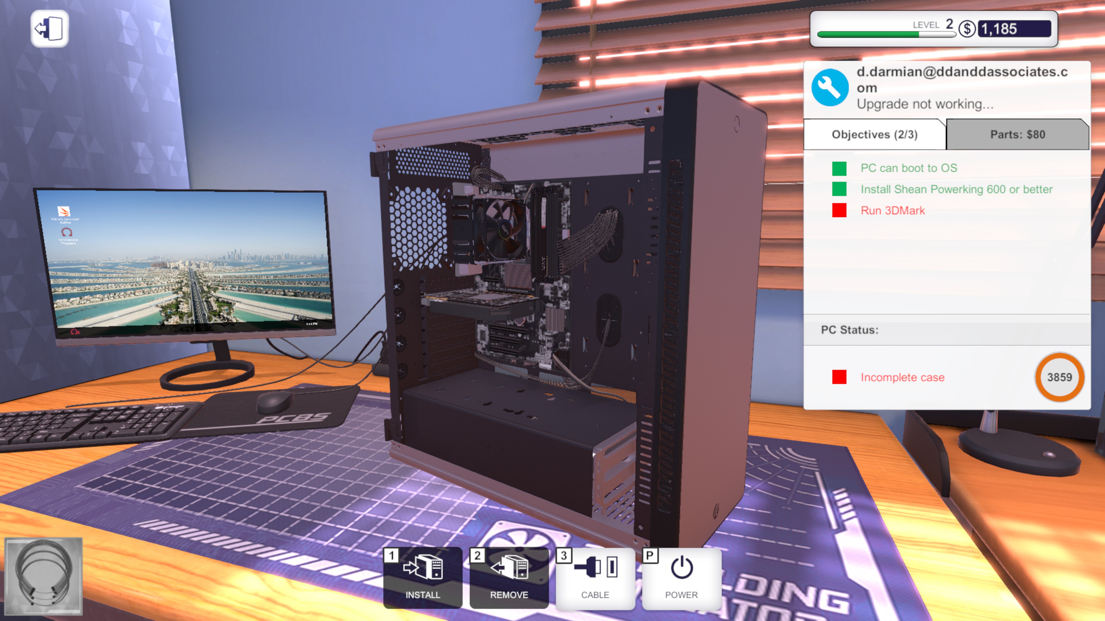 Ошибка oc не найдена pc building simulator