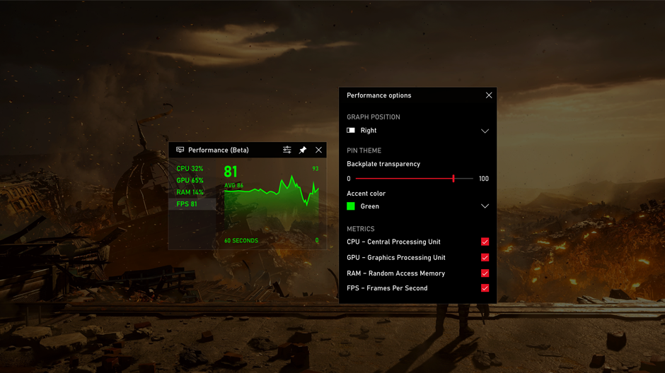 October 2019 Xbox Game Bar Update Enables Fps Counter And Achievement Tracking Xbox Wire - how do you enable the fps counter in roblox