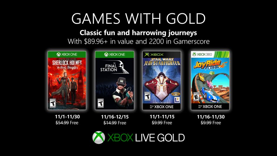 New Games With Gold For November 2019 Xbox Wire