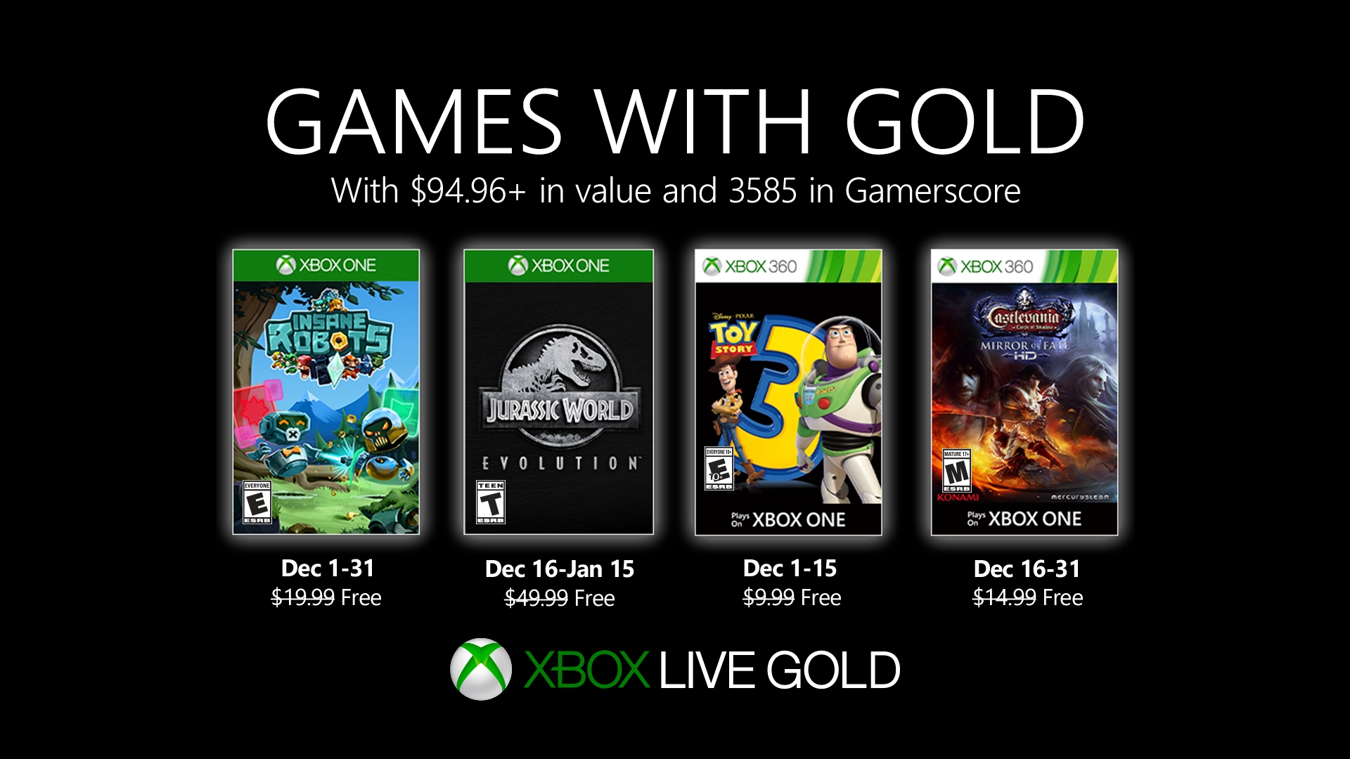 Games with Gold - December 2019