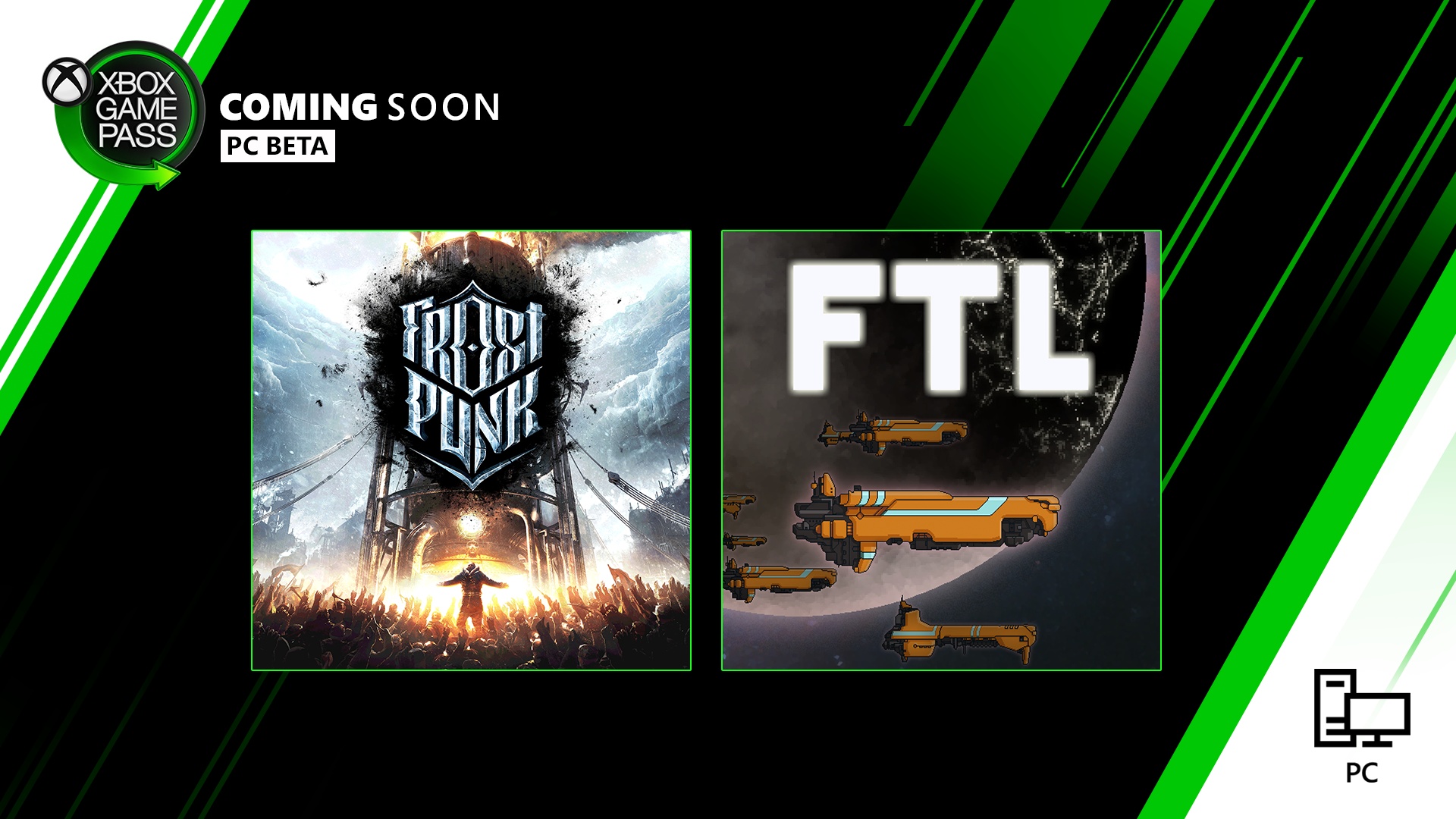 New With Xbox Game Pass For Pc Frostpunk Ftl Faster Than Light