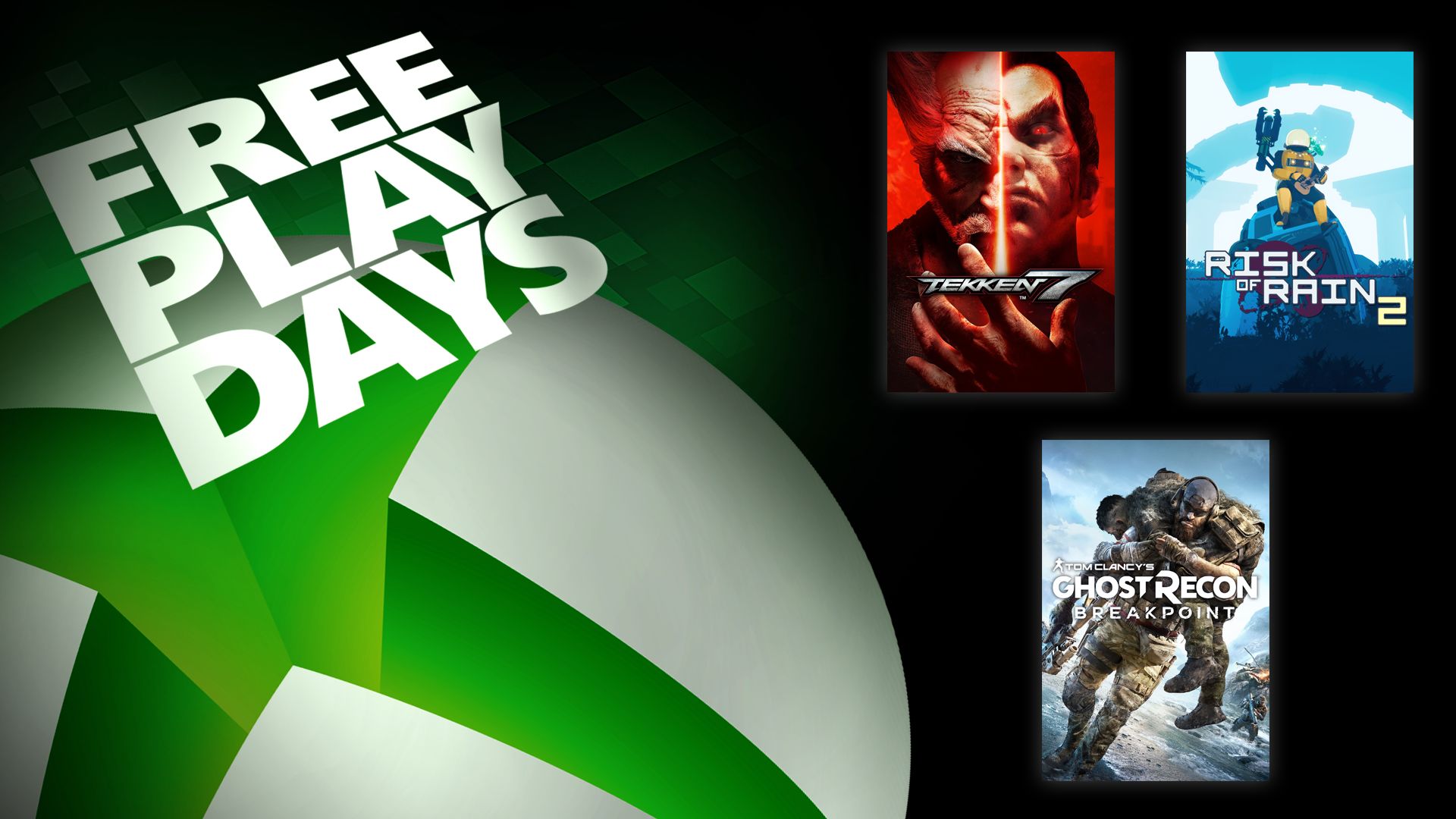 Free Play Days – Tekken 7, Tom Clancy’s Ghost Recon Breakpoint, and Risk of Rain 2