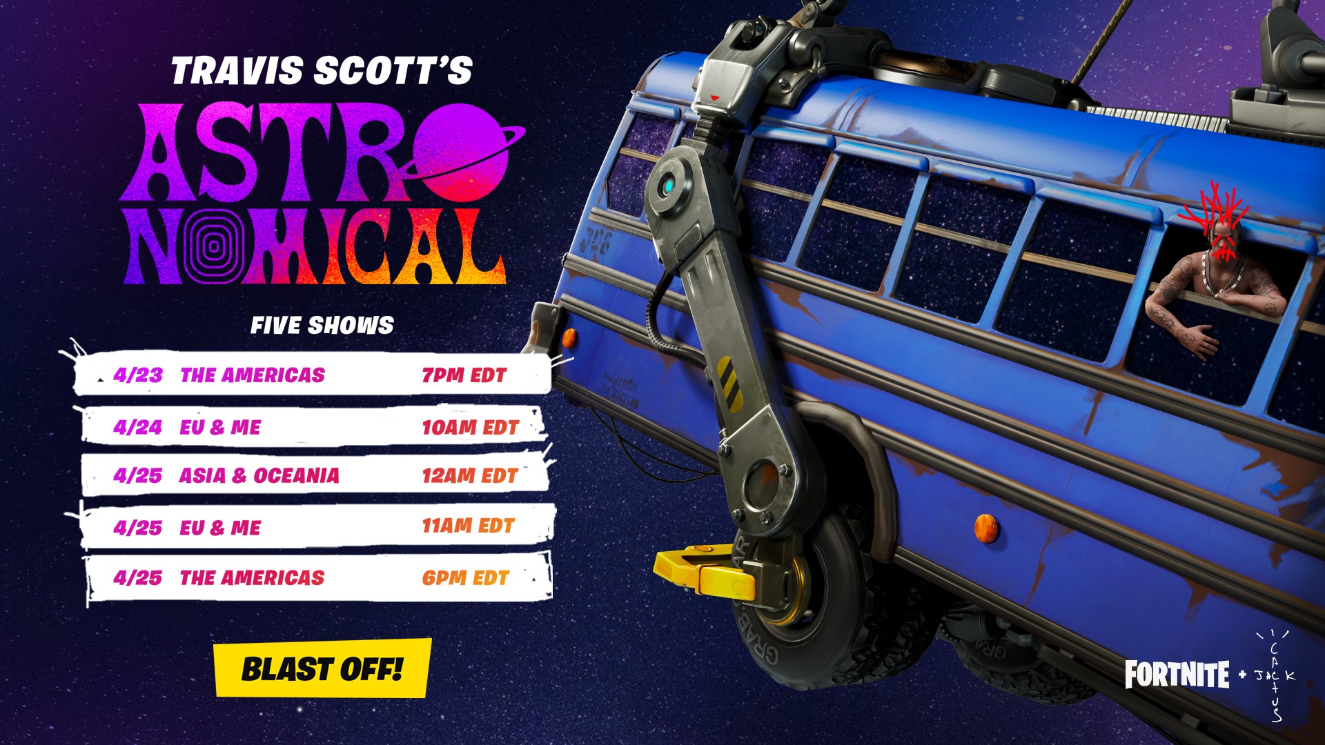 Fortnite And Travis Scott Present Astronomical Watch On Xbox