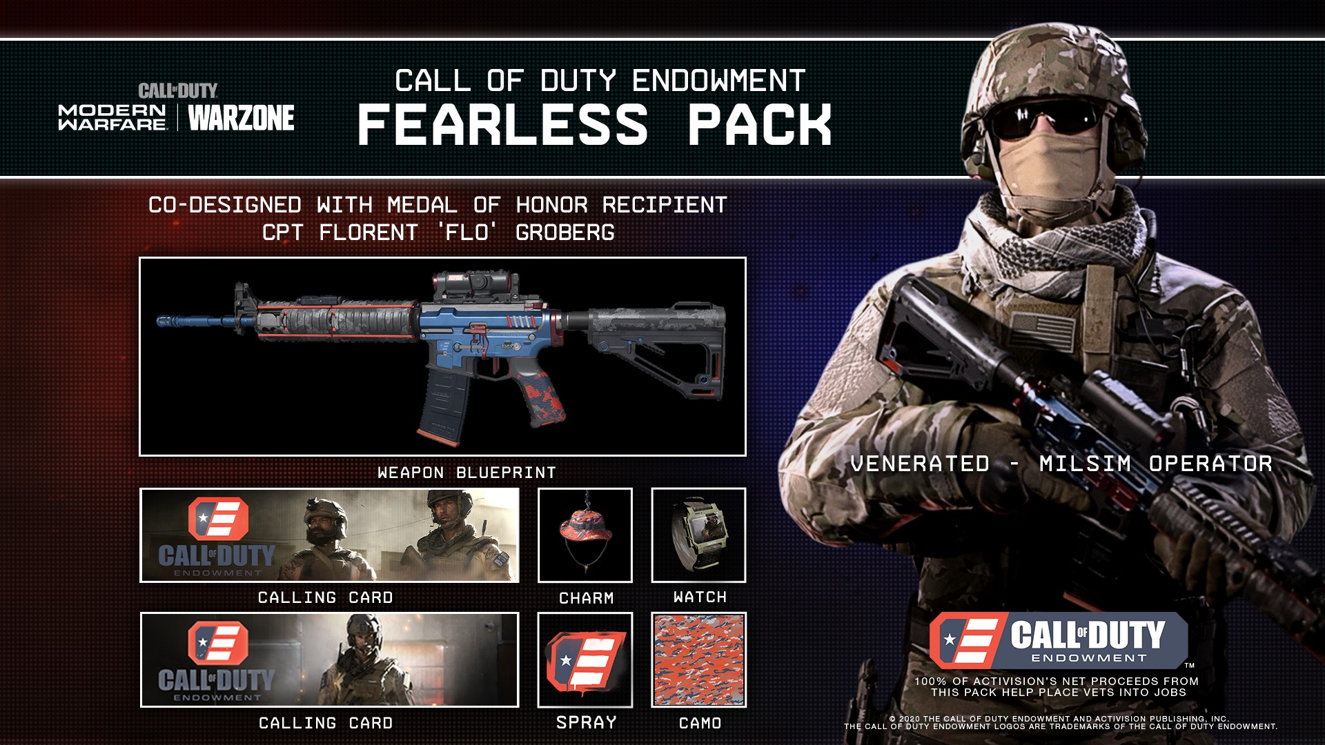 باقة Call of Duty Endearment Fearless Pack