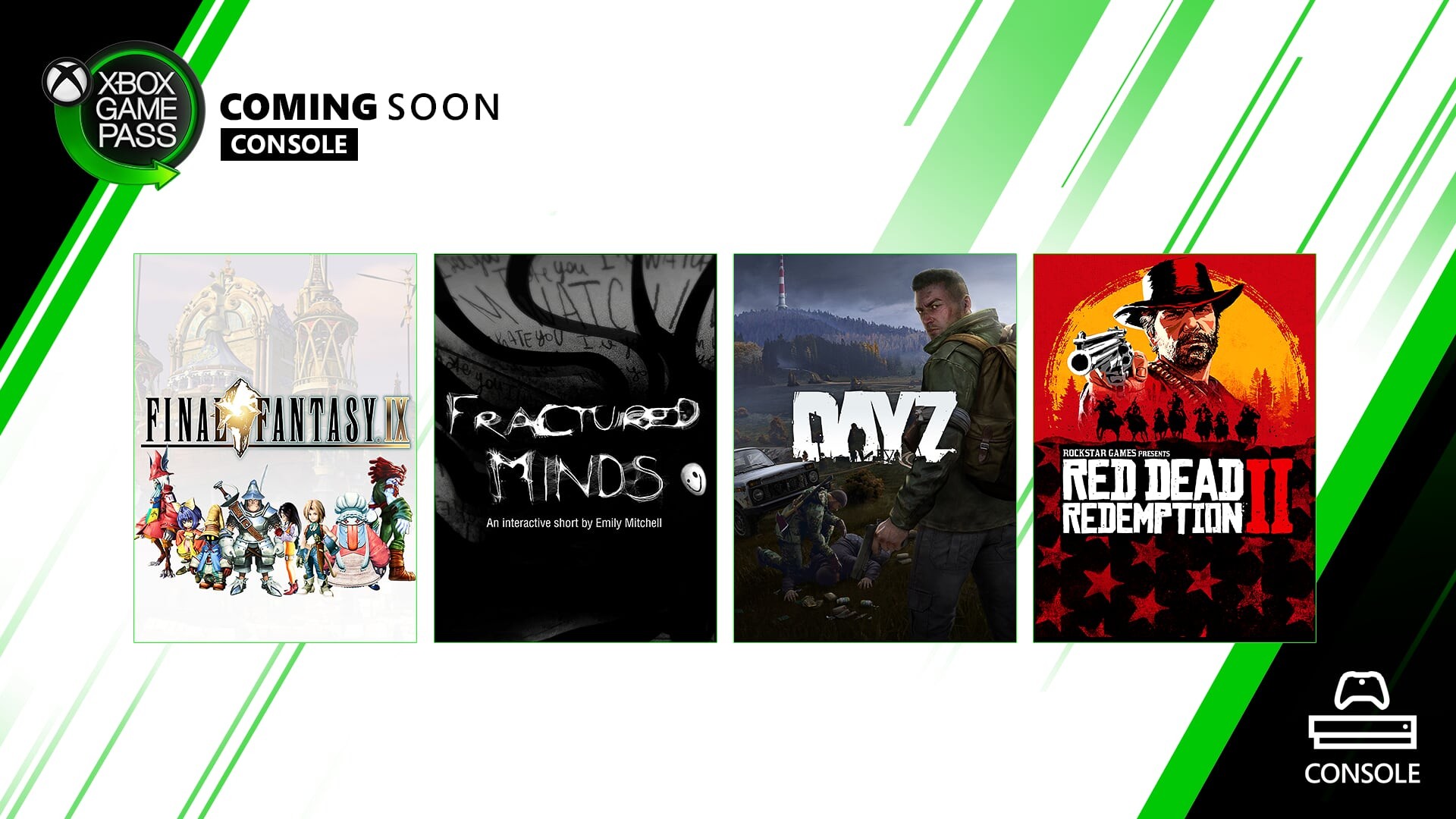 Vergevingsgezind slijtage moordenaar Coming Soon to Xbox Game Pass for Console: Red Dead Redemption 2, Day Z,  Final Fantasy IX, and More - Xbox Wire