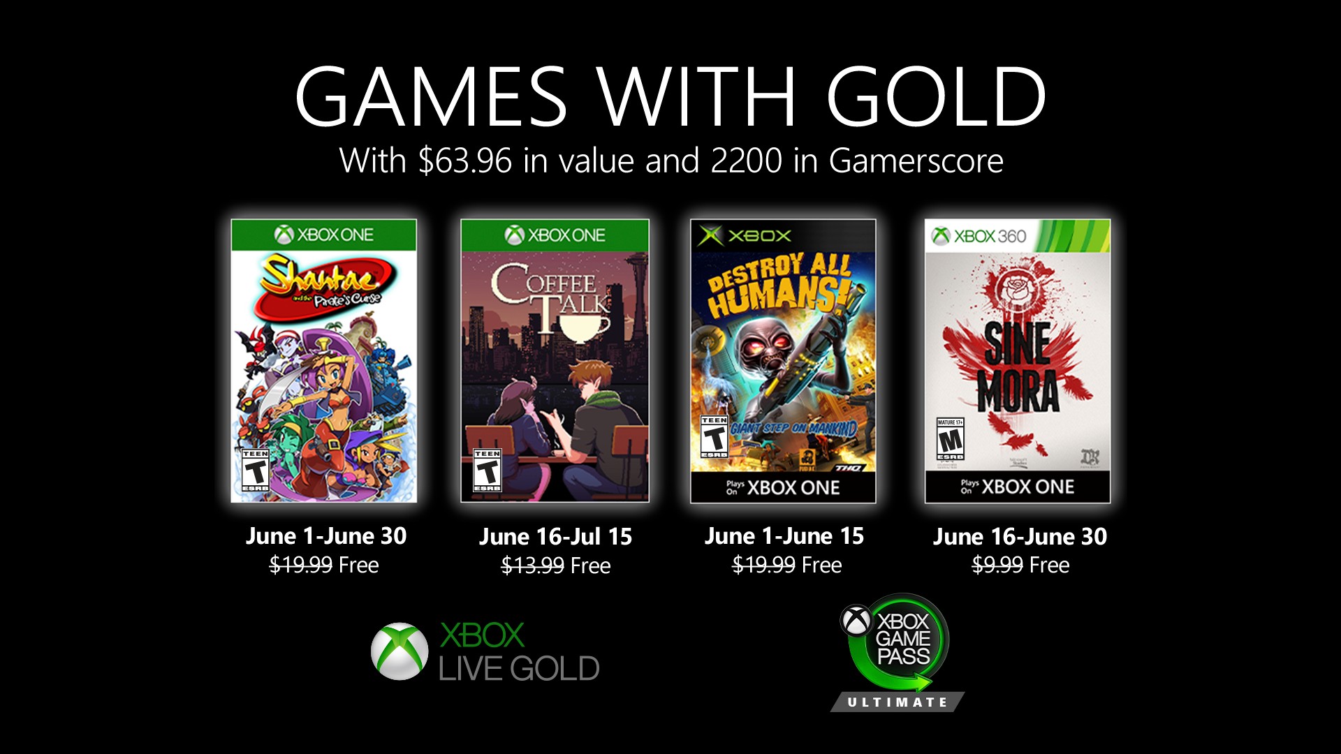 Games with Gold - June 2020