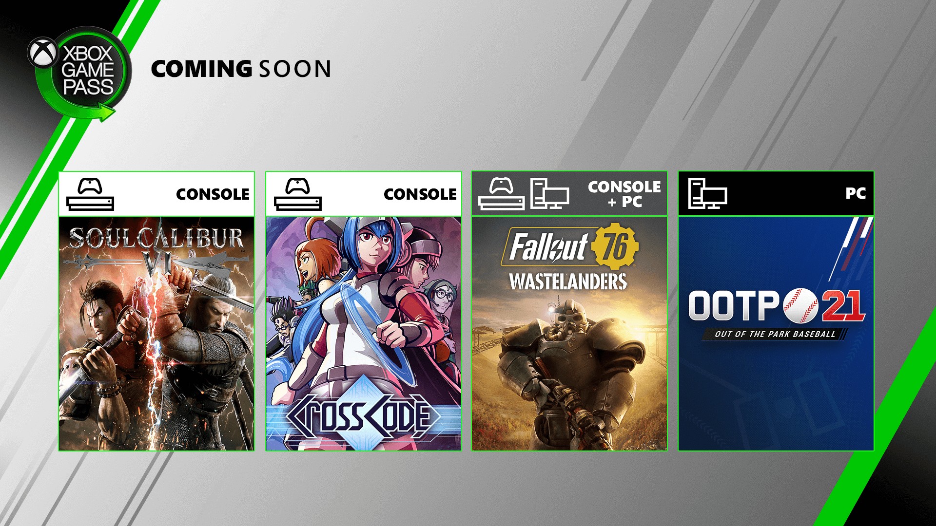 Coming Soon To Xbox Game Pass For Console And Pc Fallout 76 Soulcalibur Vi And More Xbox Wire
