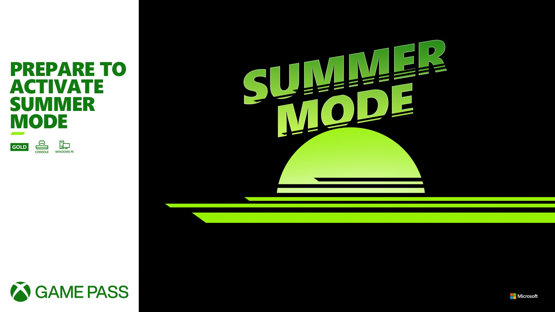 Xbox Game Pass Summer Mode
