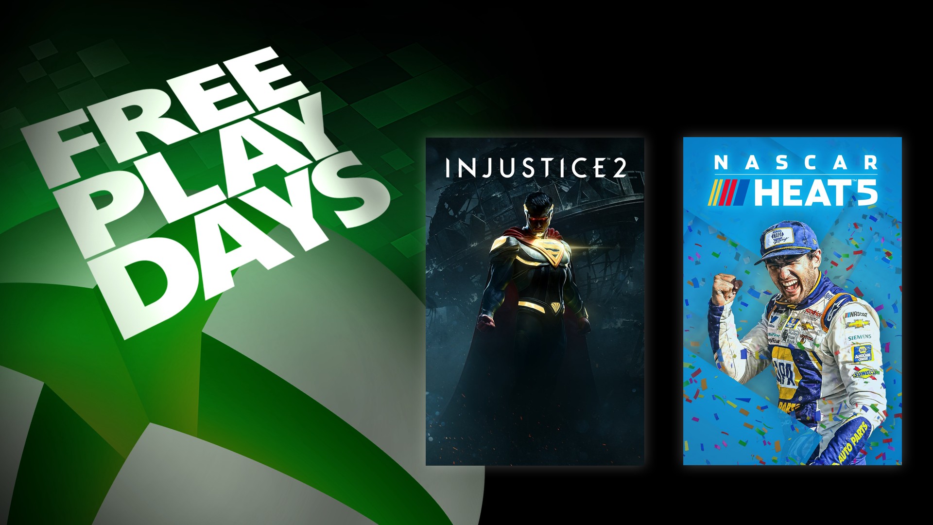 Free Play Days – Injustice 2 and NASCAR Heat 5
