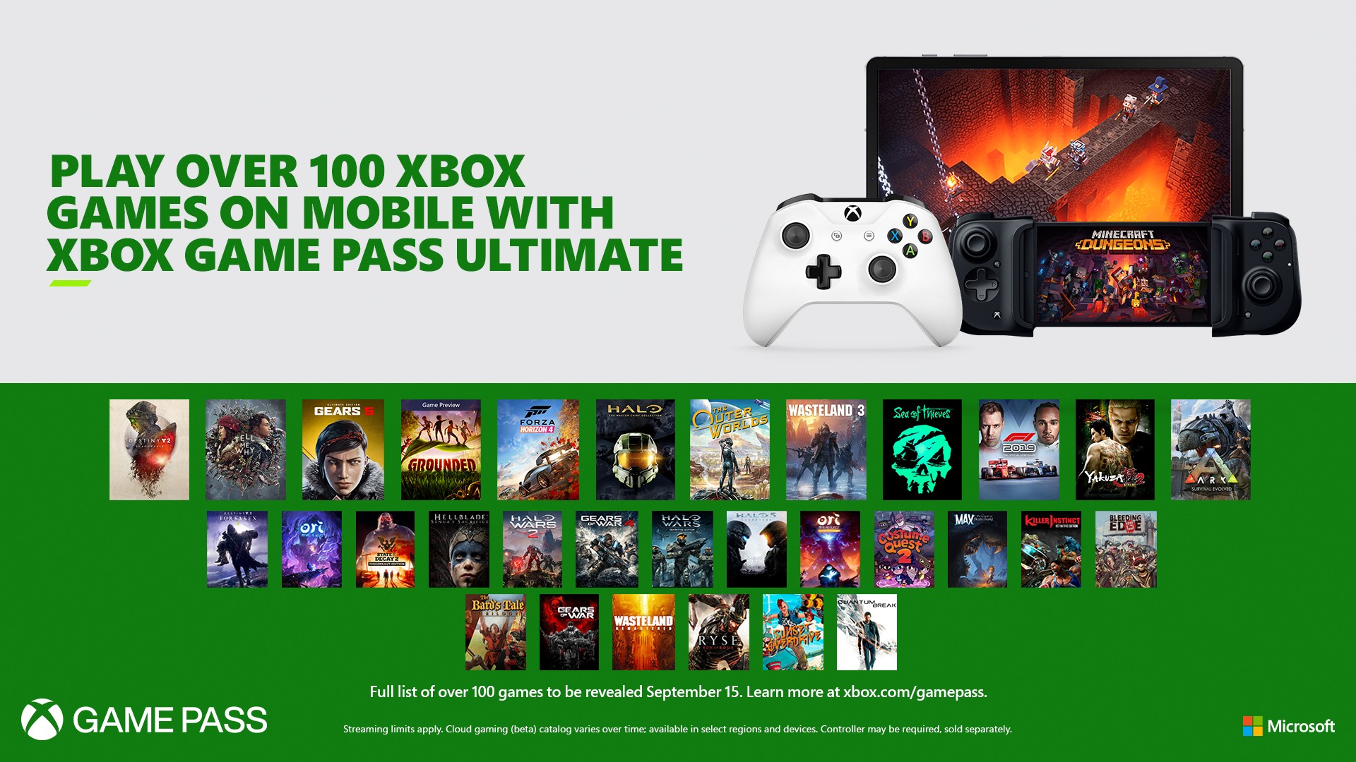 Xbox Game Pass Ultimate Delivers 100 Games Directly To Your Mobile Device Beginning September 15 Xbox Wire