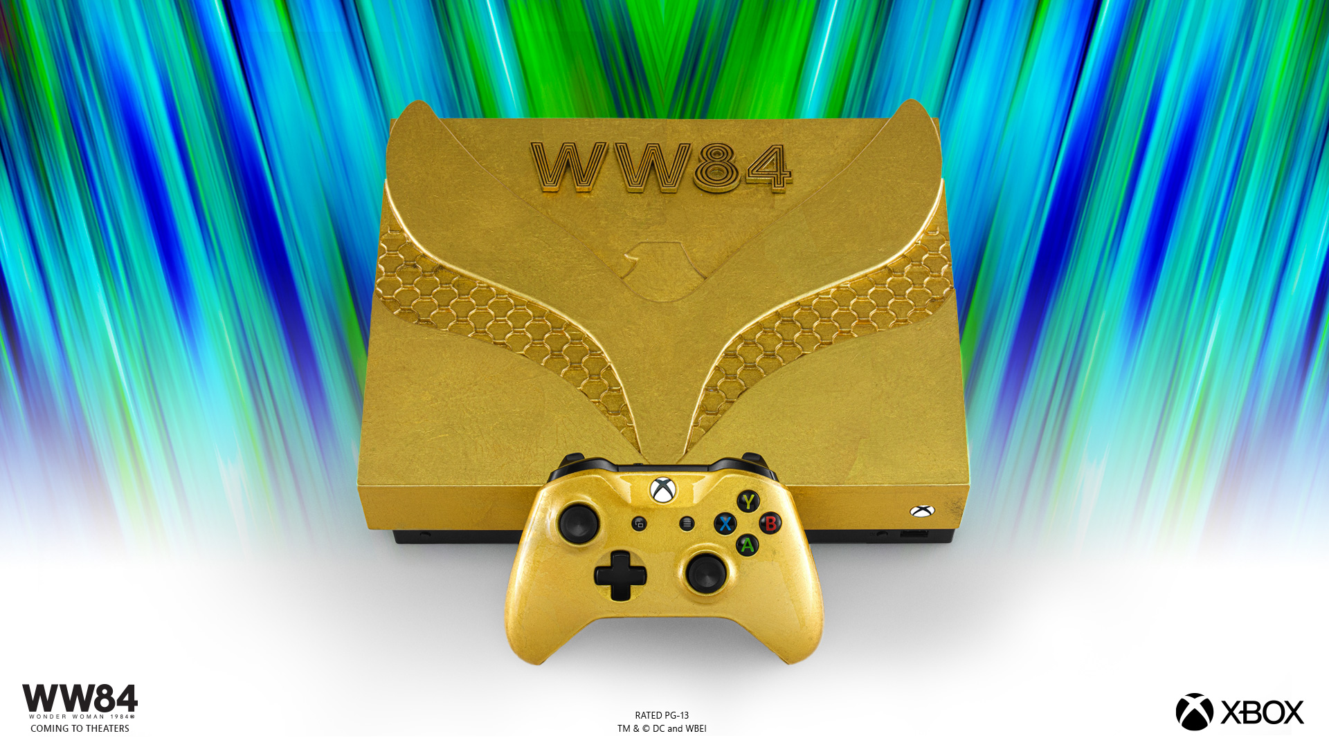 Xbox Unveils Three Spectacular Consoles Inspired By Wonder Woman 1984 Xbox Wire - roblox white and gold armor