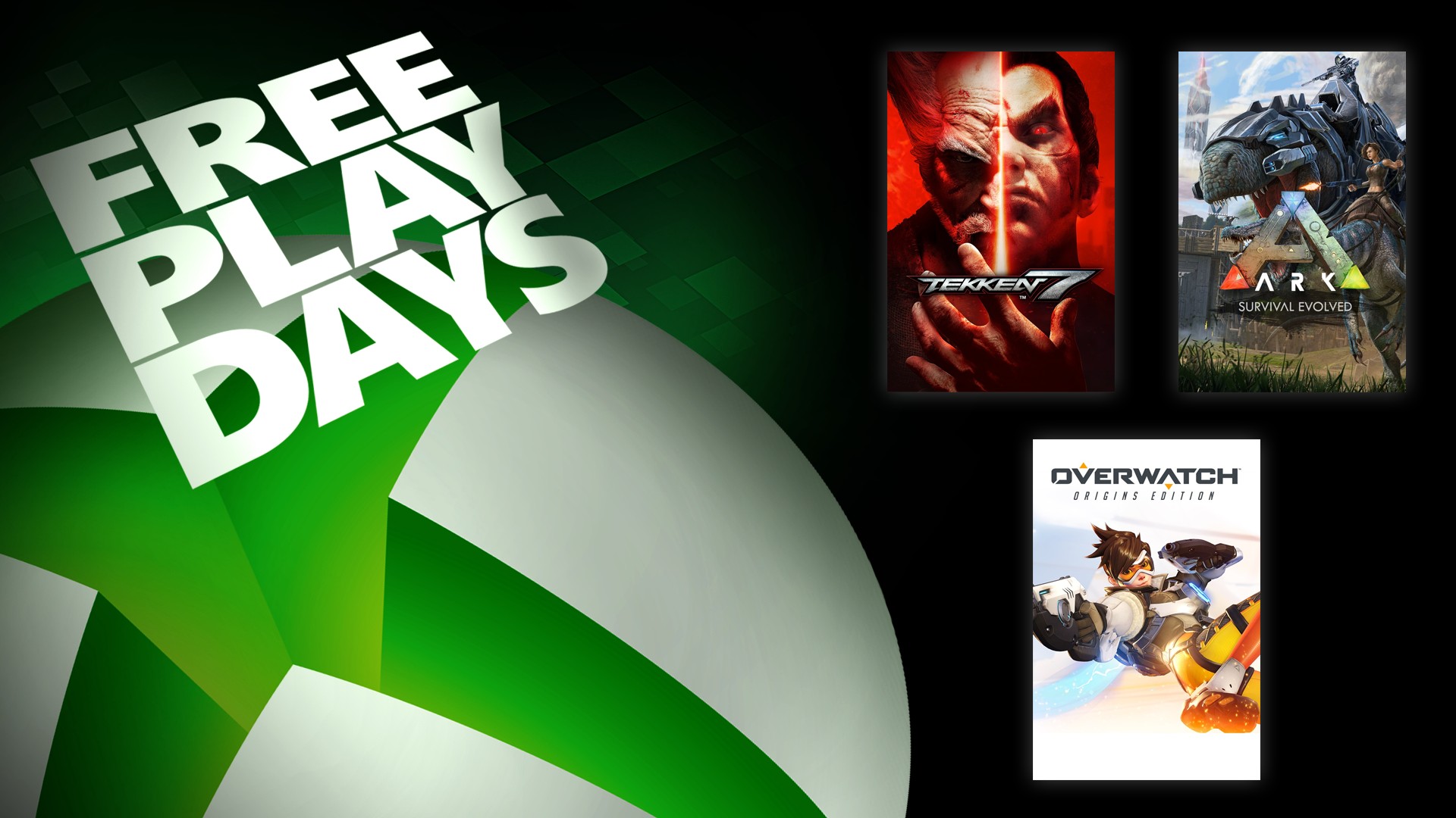 Free Play Days Tekken 7 Ark Survival Evolved And Overwatch Origins Edition Xbox Wire