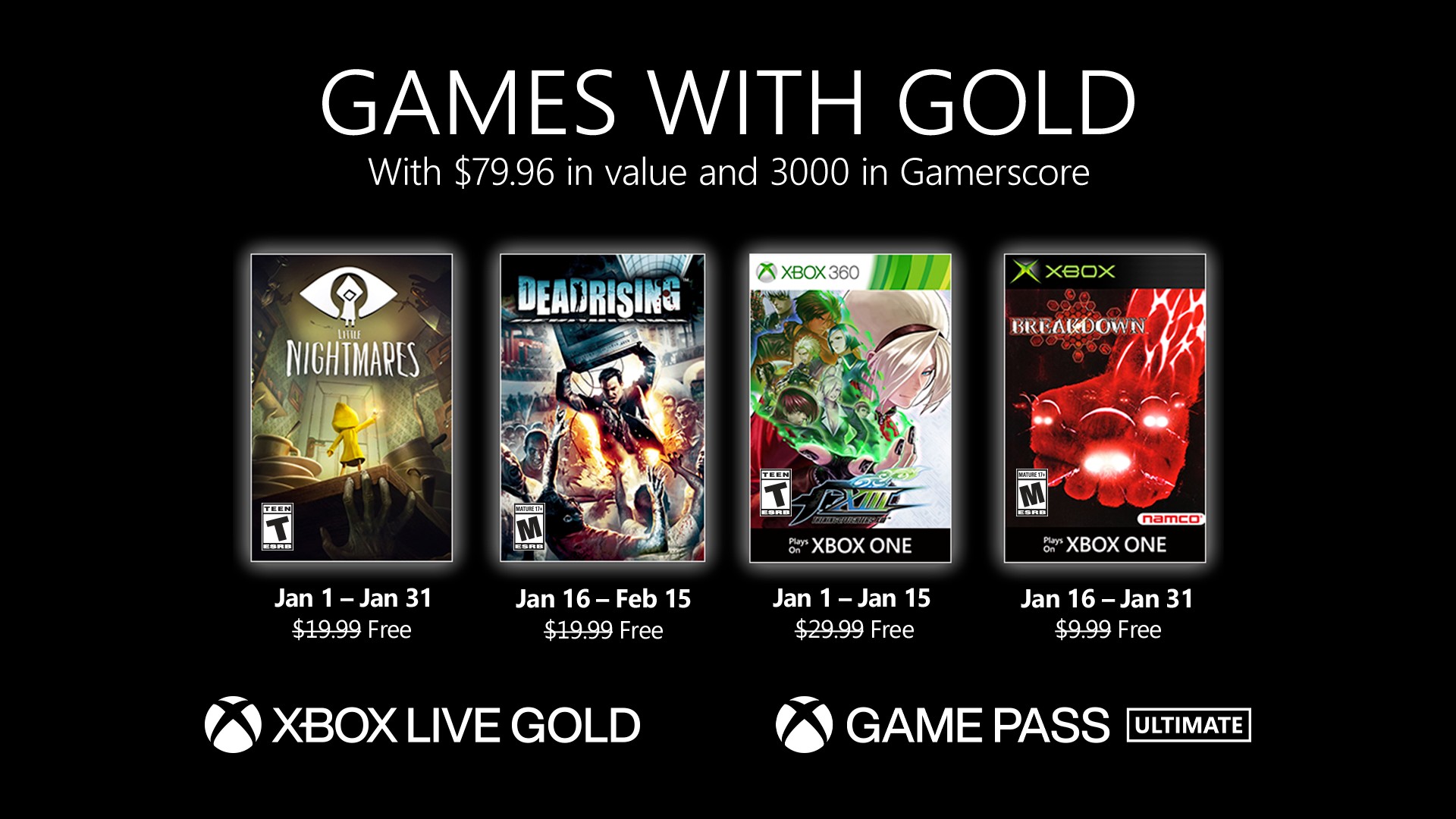 New Games with Gold for January 2021 - Xbox Wire