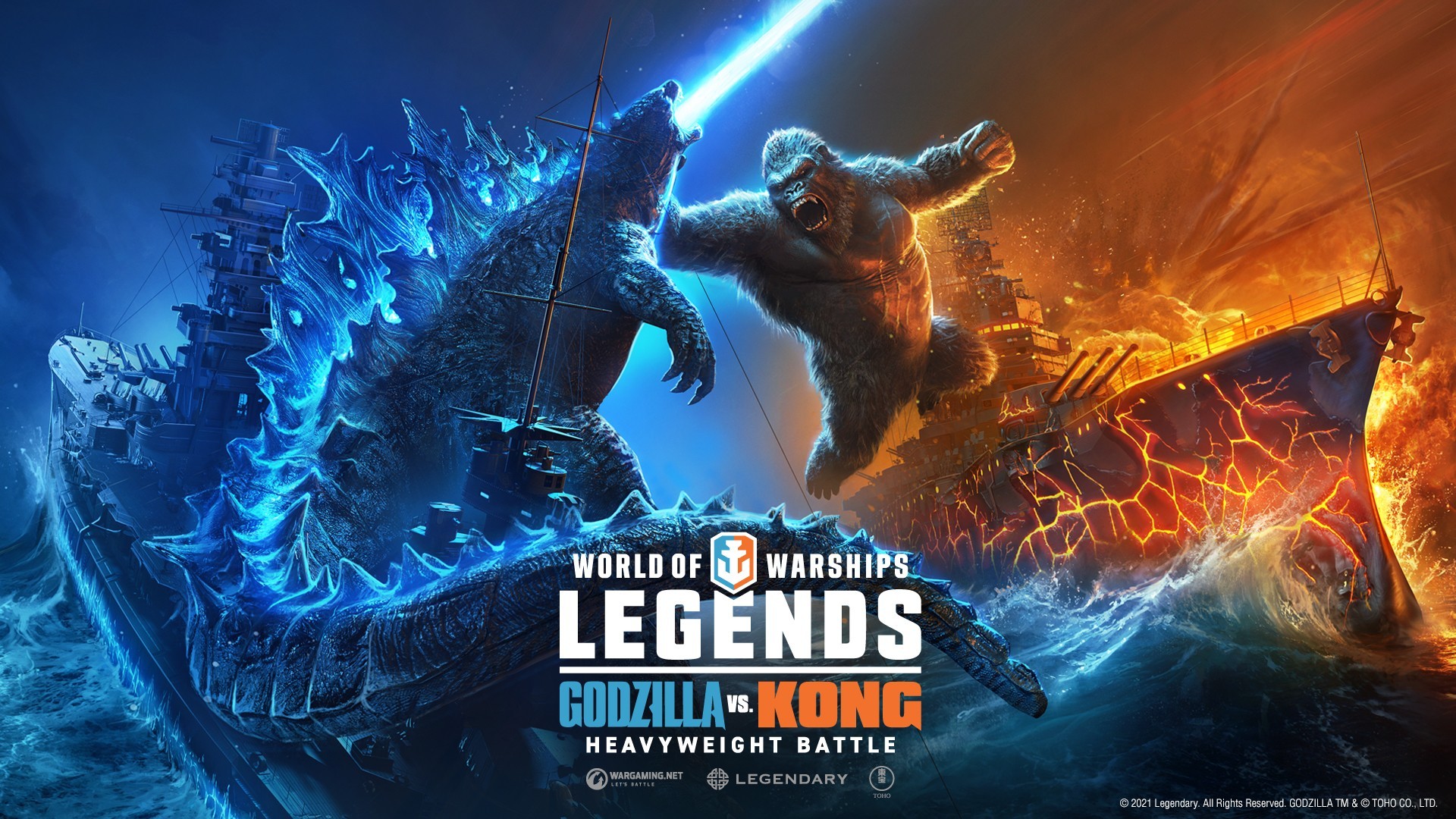 Video For Godzilla and Kong Clash in World of Warships: Legends May Update