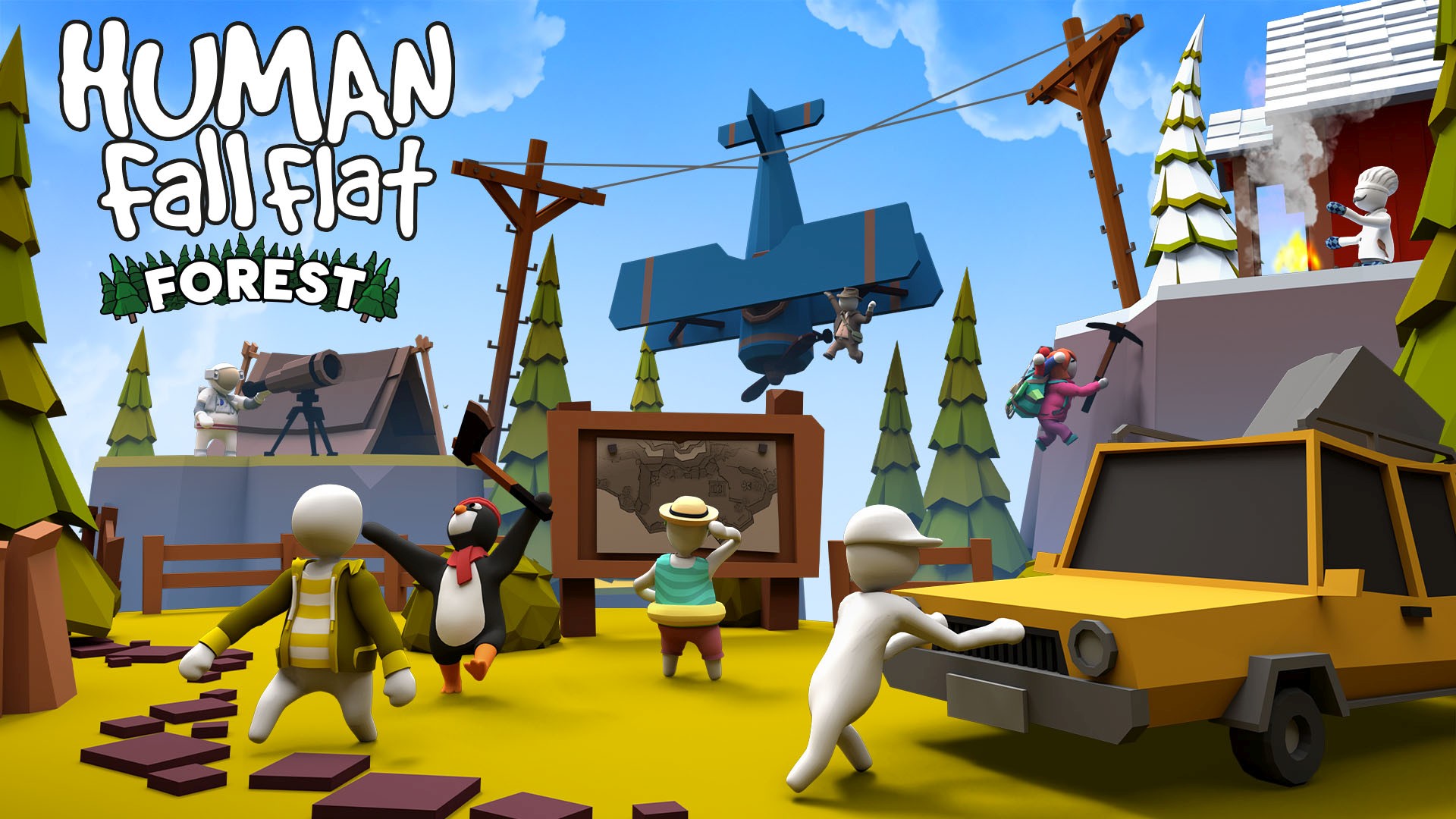 Video For Human: Fall Flat Now Optimized for Xbox Series X|S Plus New Forest Level Out Now