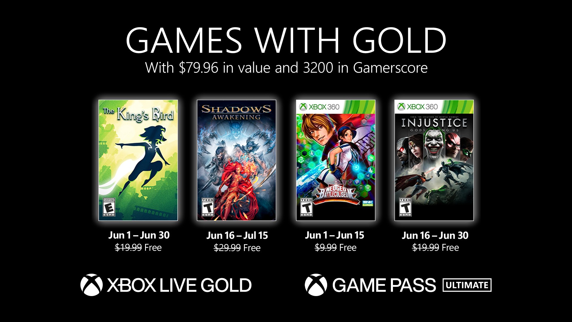 Onaangeroerd groot kussen New Games with Gold for June 2021 - Xbox Wire