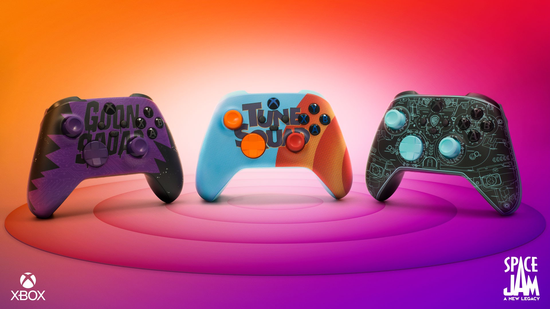 Juego encendido! Xbox Wireless Controllers Inspired by “Space Jam: A New Legacy”