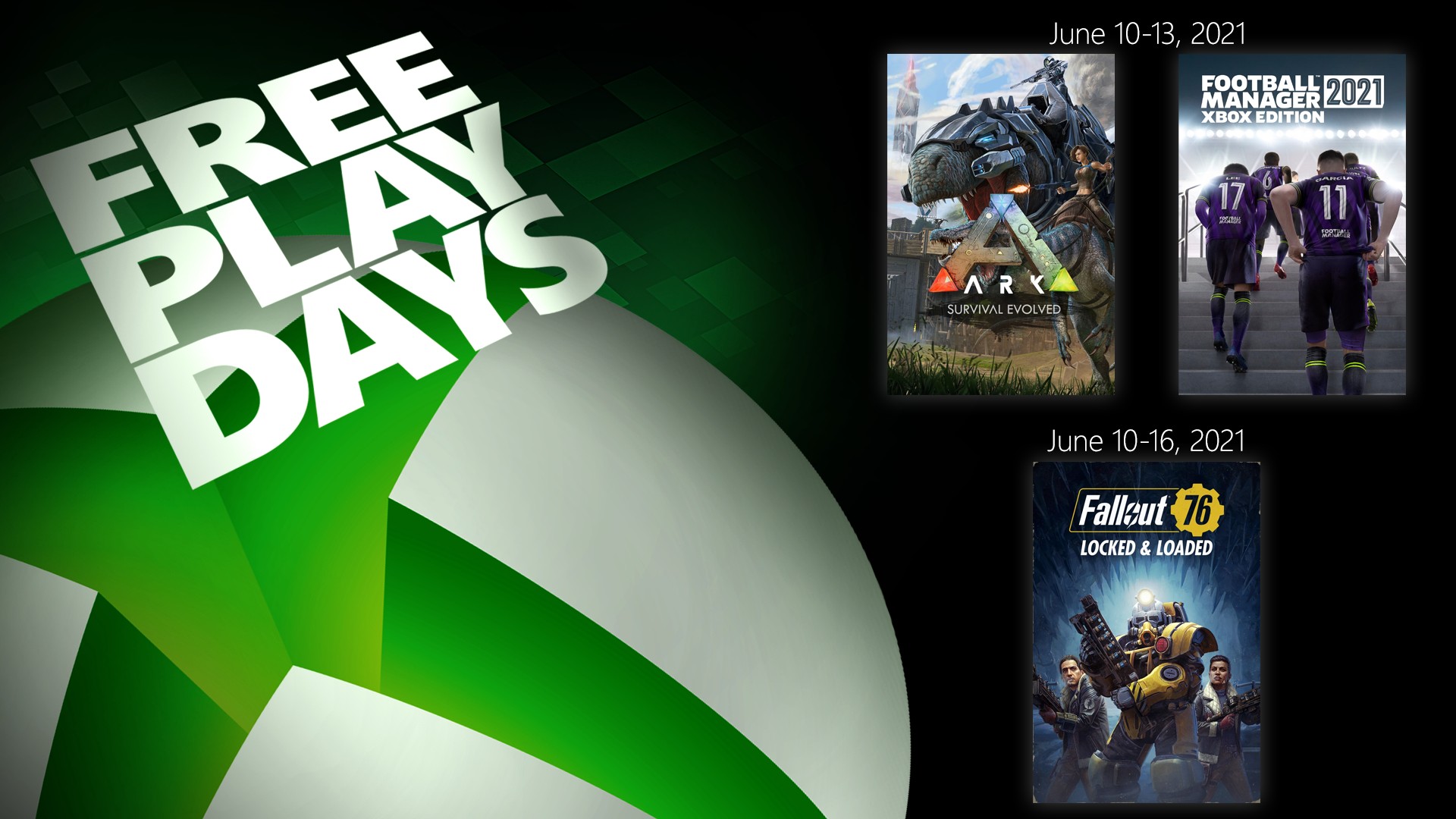 Free Game Days - June 10th