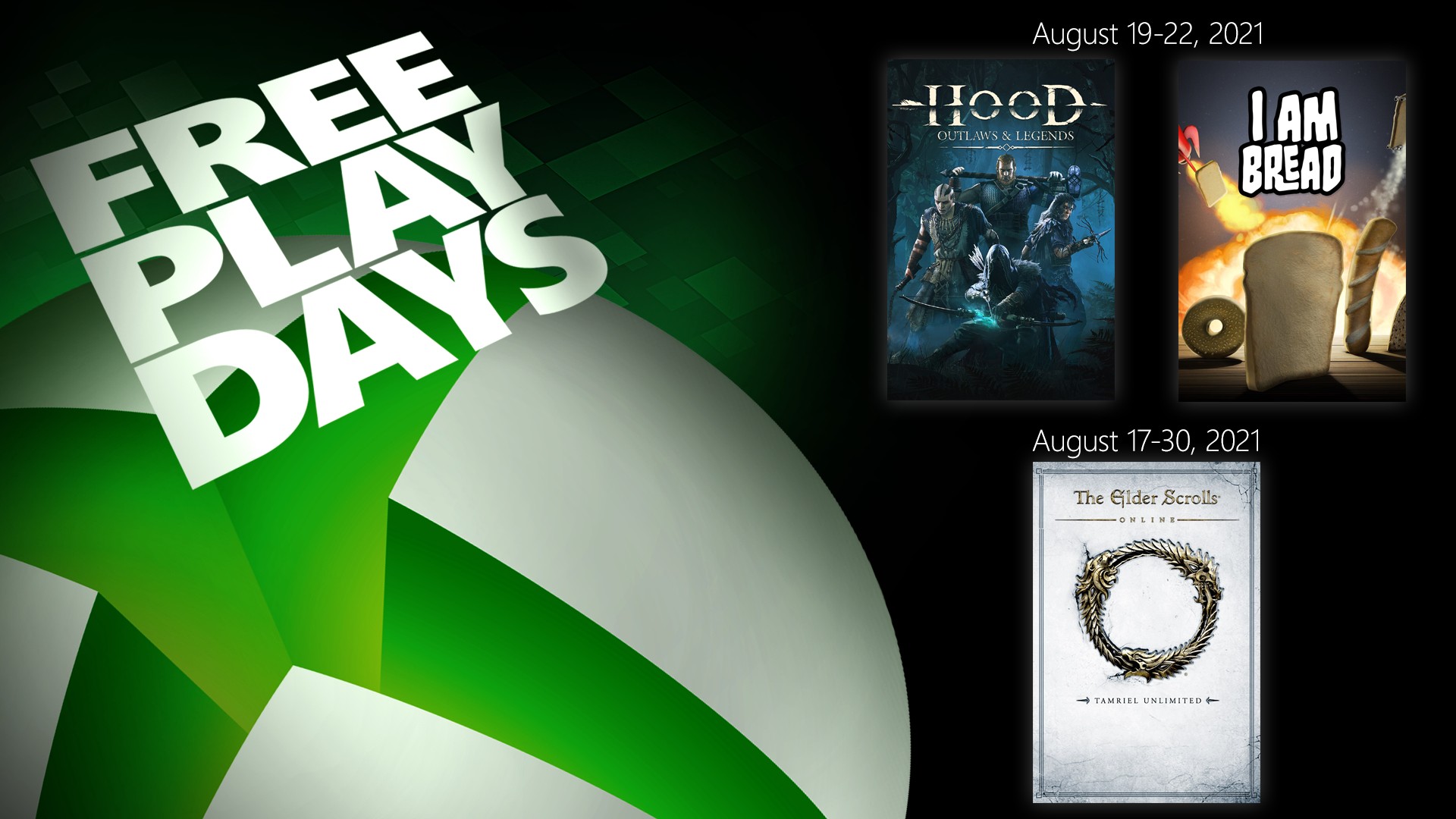Free Play Days - August 19