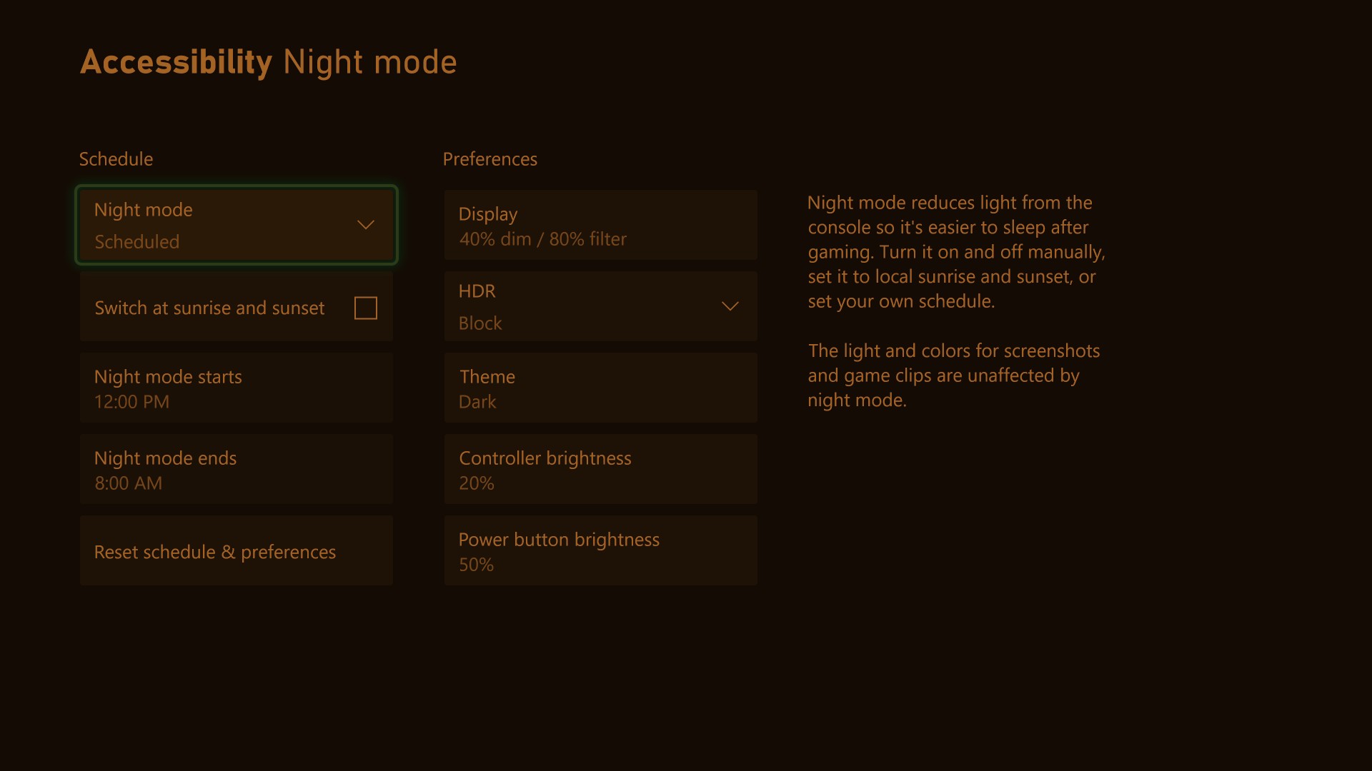 Night Mode Display