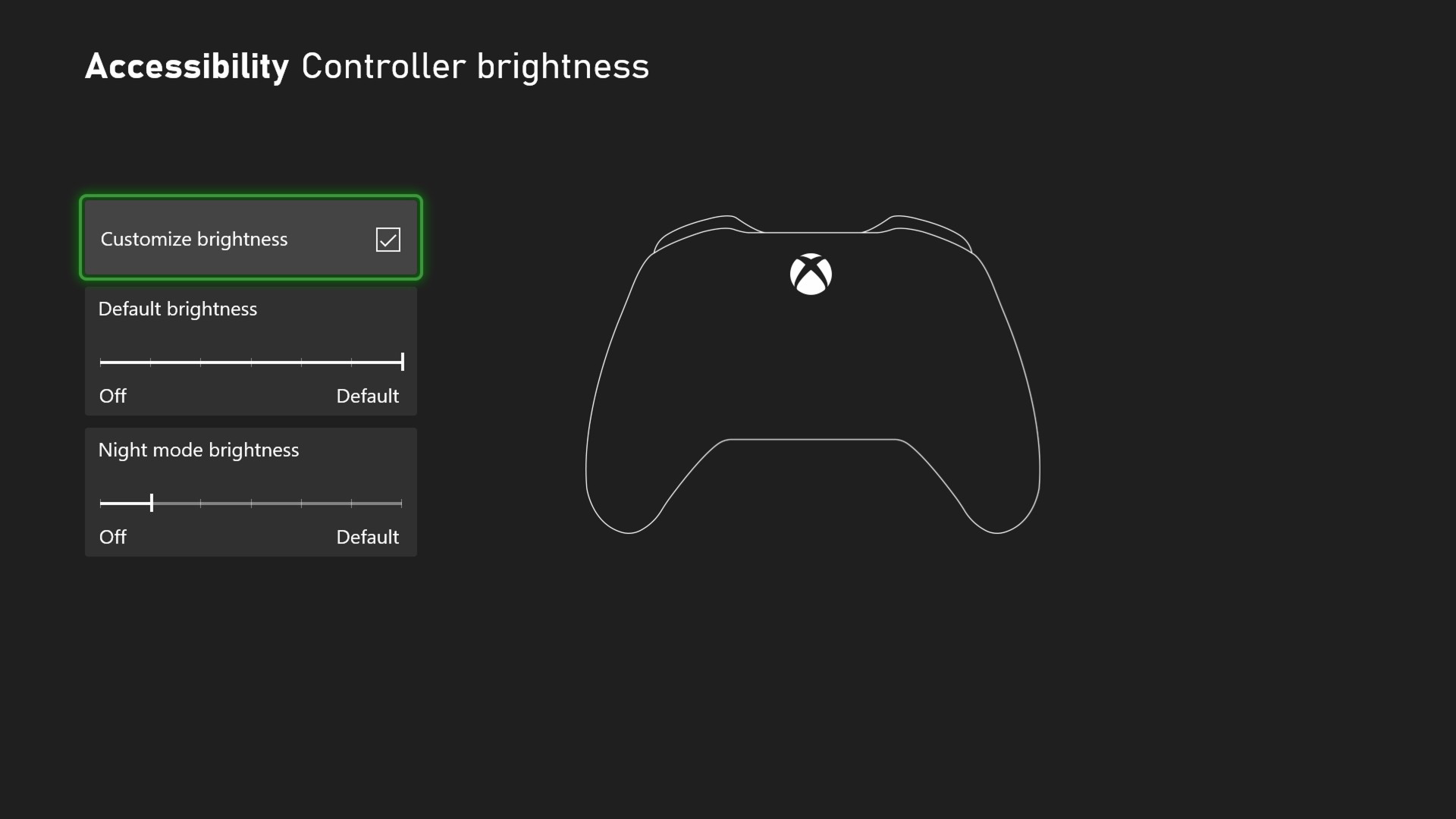 October Xbox Update - Night Mode Controller LED