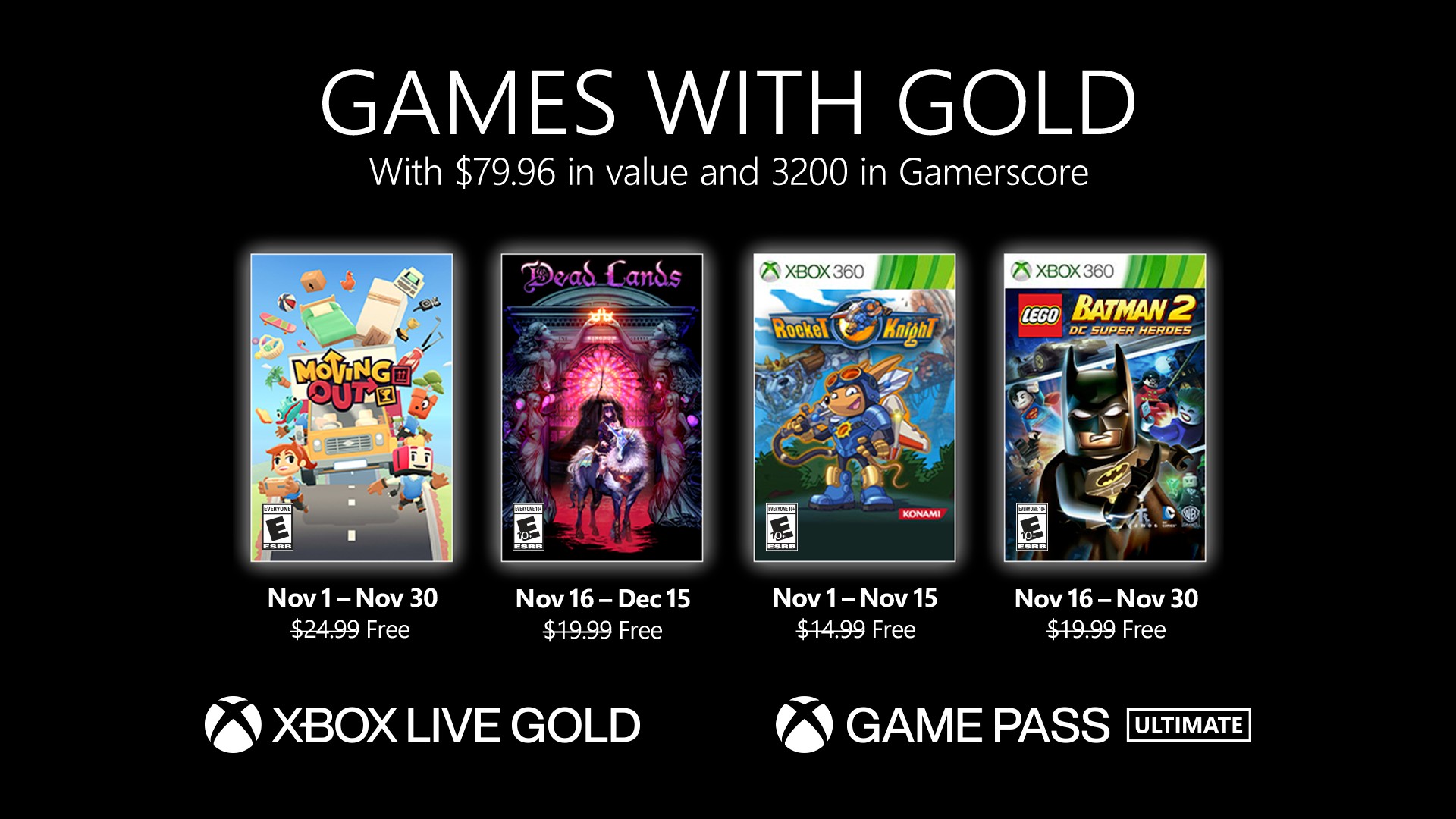 New Games With Gold For November 21 Xbox Wire