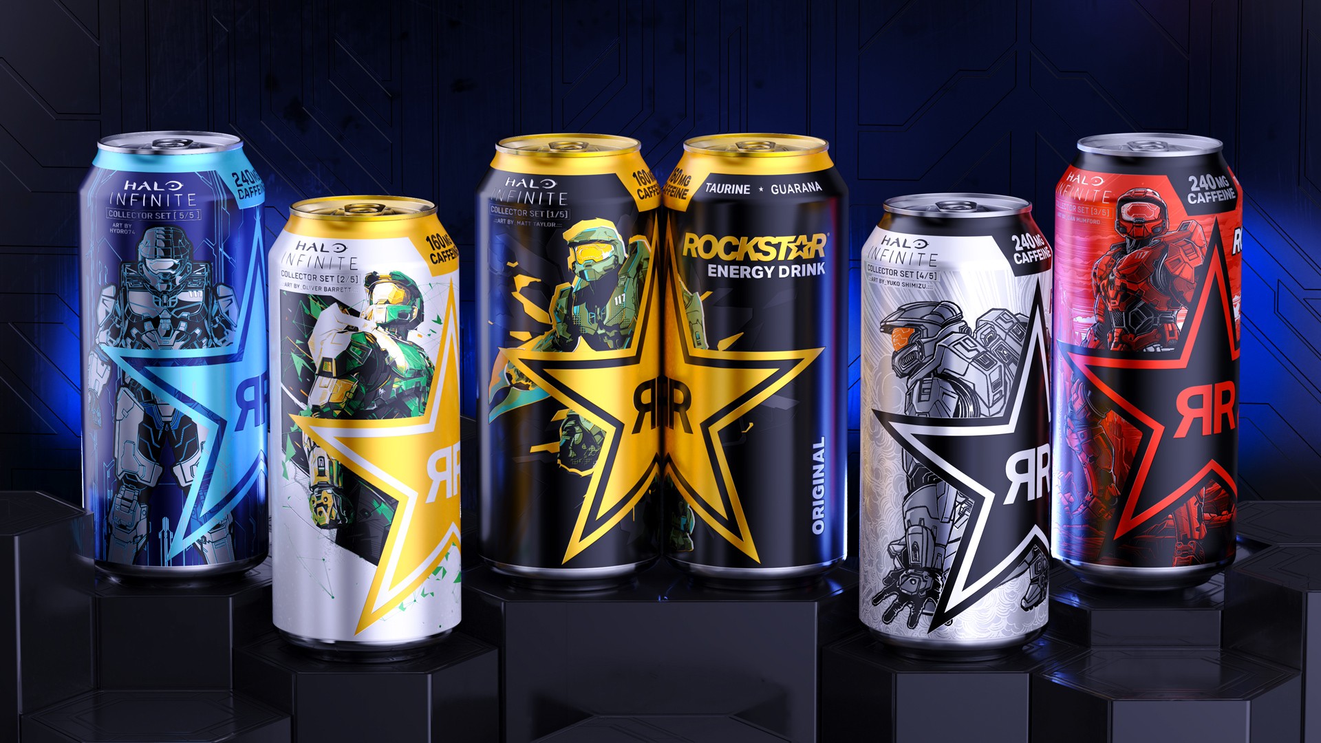 Video For Xbox and Rockstar Energy Drink Unveil Artist-Series Cans Inspired by Halo Infinite