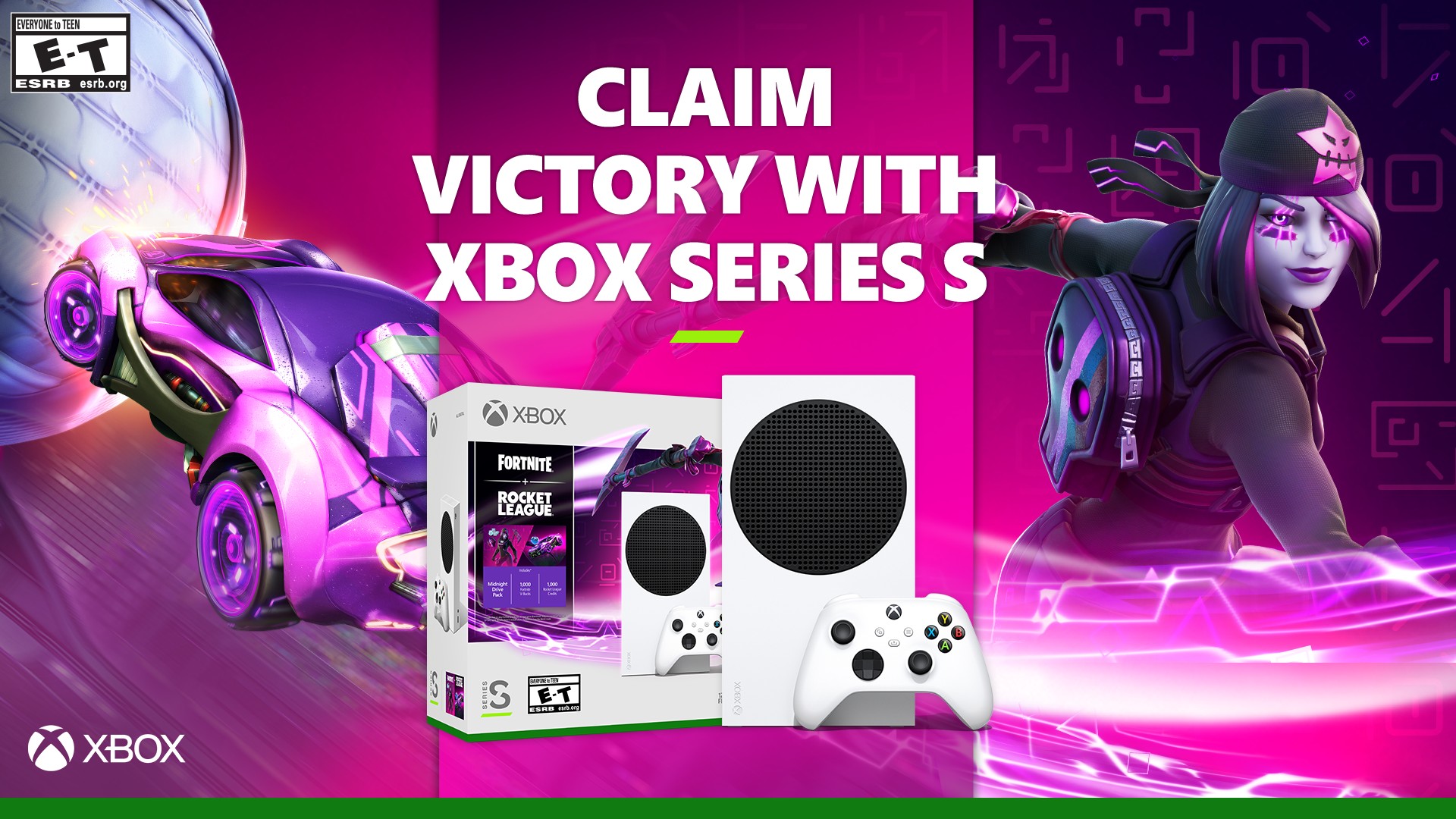 Claim Victory with the New Xbox Series S - Fortnite and Rocket