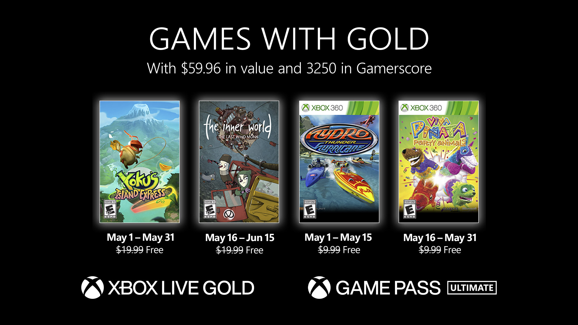 delicaat aftrekken Dicteren New Games with Gold for May 2022 - Xbox Wire
