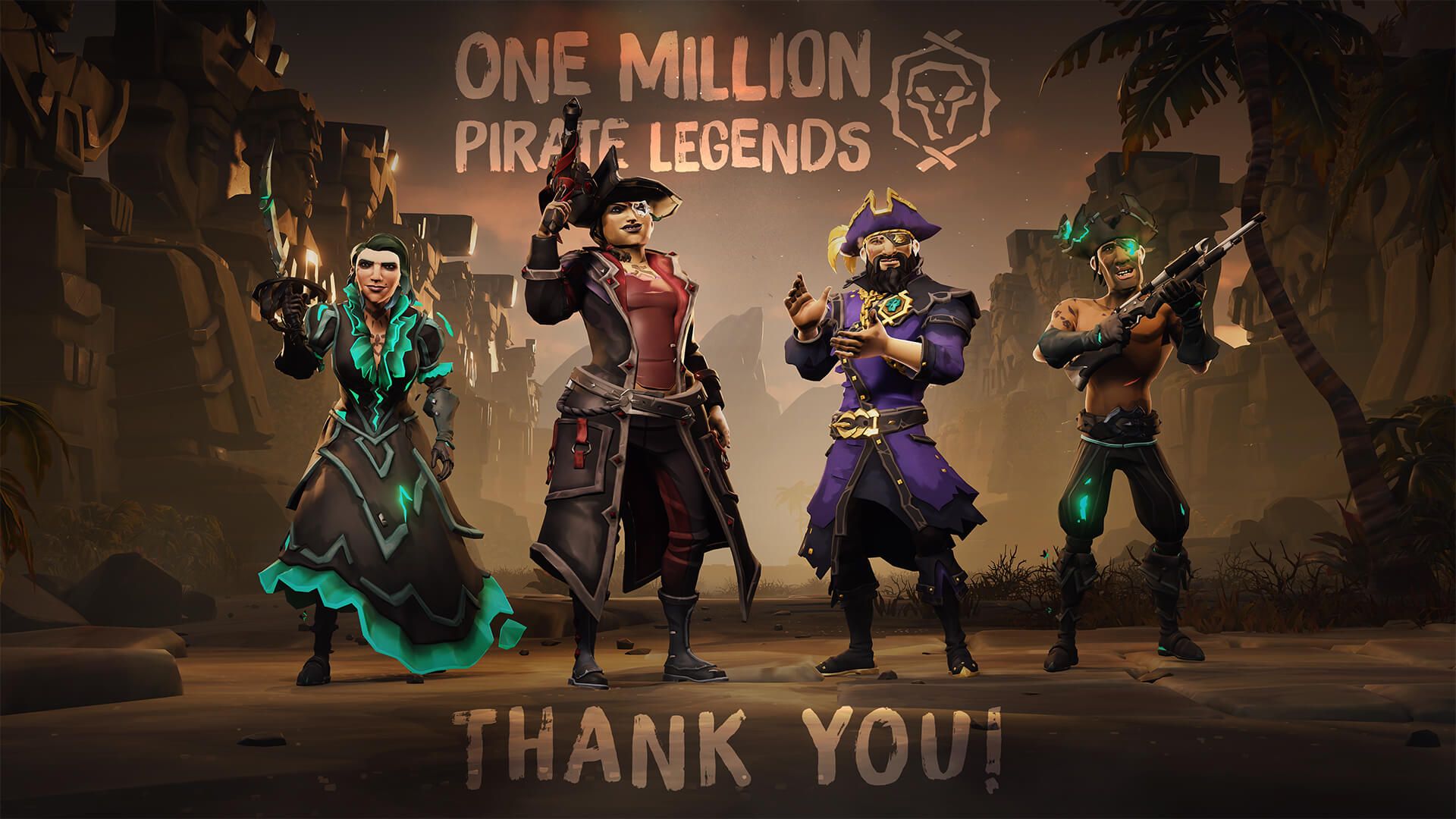 Have fun One Million Pirate Legends with Sea of Thieves Legends Week