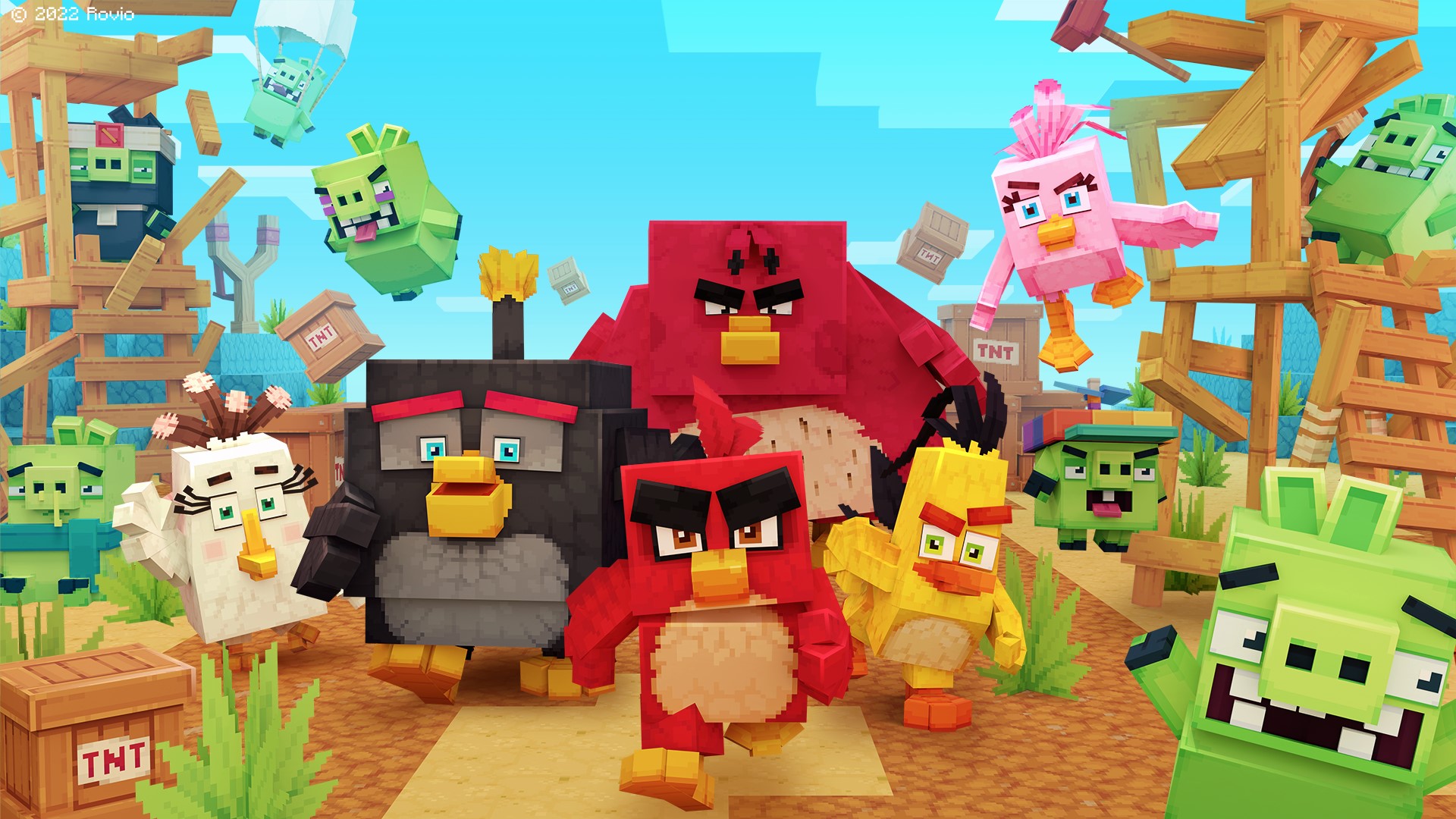 Launch into the Minecraft Angry Birds DLC Now in the Minecraft Marketplace