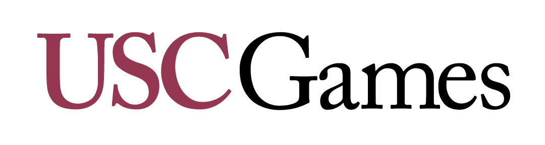 The USCGames maroon and black text logo on a white background.