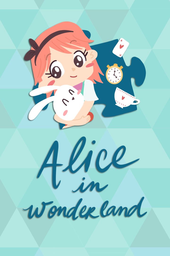 Alice in Wonderland - A Jigsaw Puzzle Tale Box Art