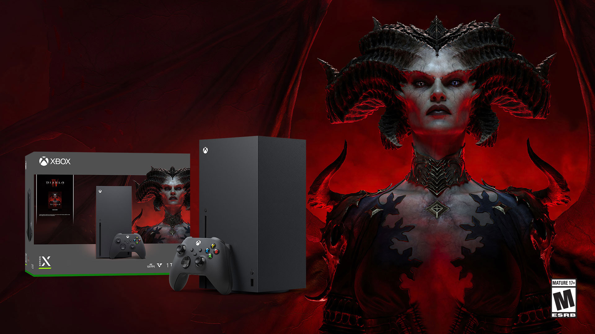 Announcing the Xbox Series X – Diablo IV Bundle, includes Diablo IV and Light-Bearer Mount with Caparison of Faith Mount Armor. Pre-order at participating retailers worldwide starting today.