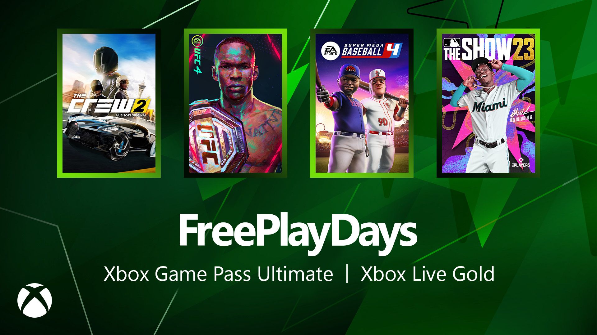 Free Play Days – The Crew 2, UFC 4, Super Mega Baseball 4, and MLB The Show 23