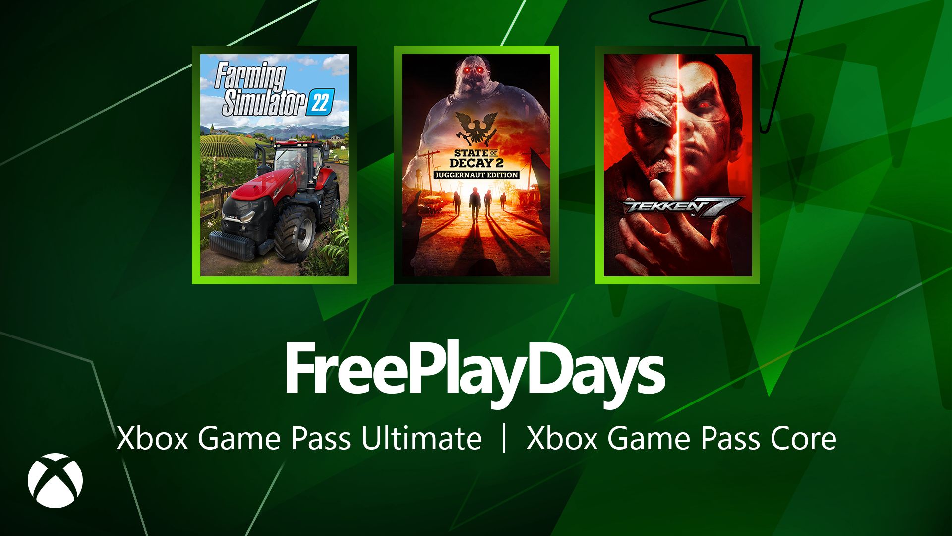 Free Play Days – Farming Simulator 22, State of Decay 2: Juggernaut Edition, and Tekken 7