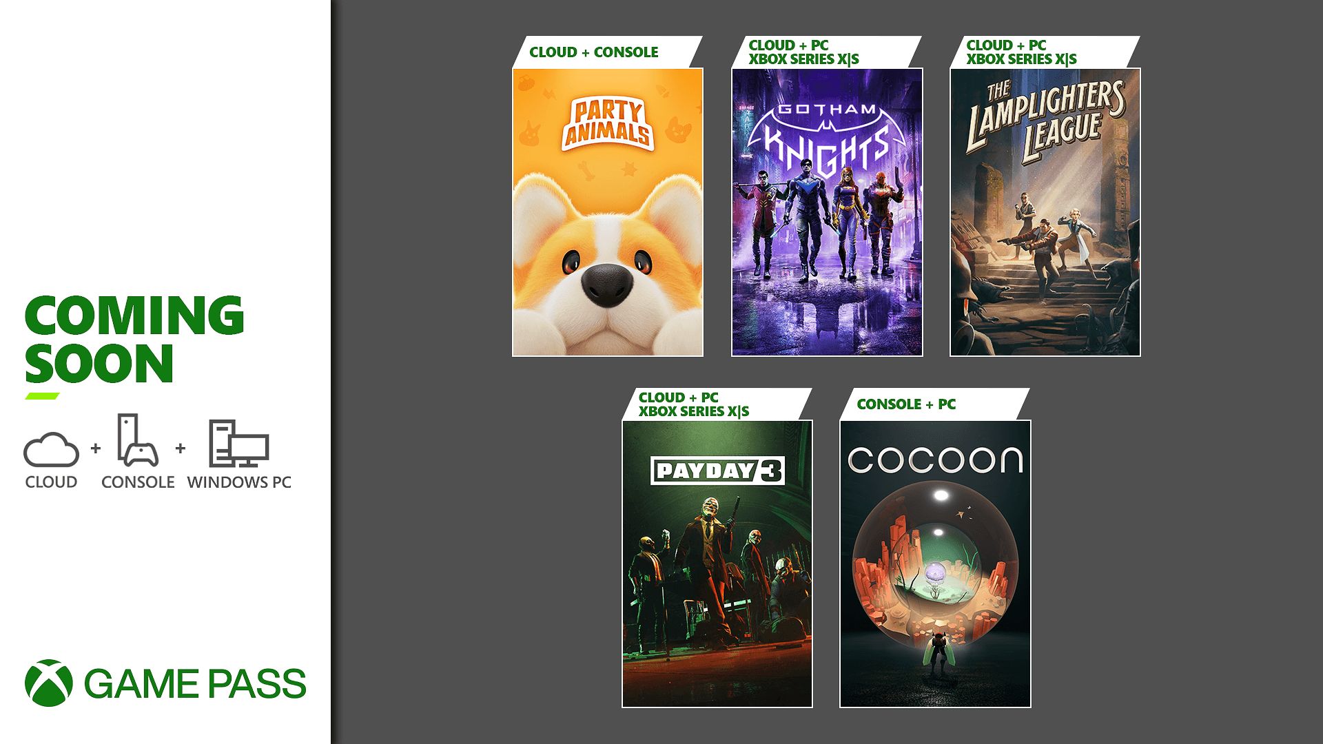 Coming to Xbox Game Pass: Party Animals, Gotham Knights, Payday 3