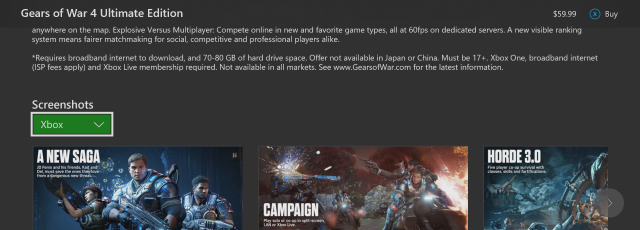 gears of war xbox marketplace