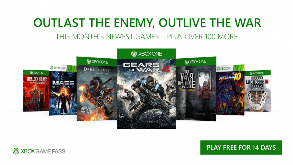 Xbox Game Pass December 2017 Update