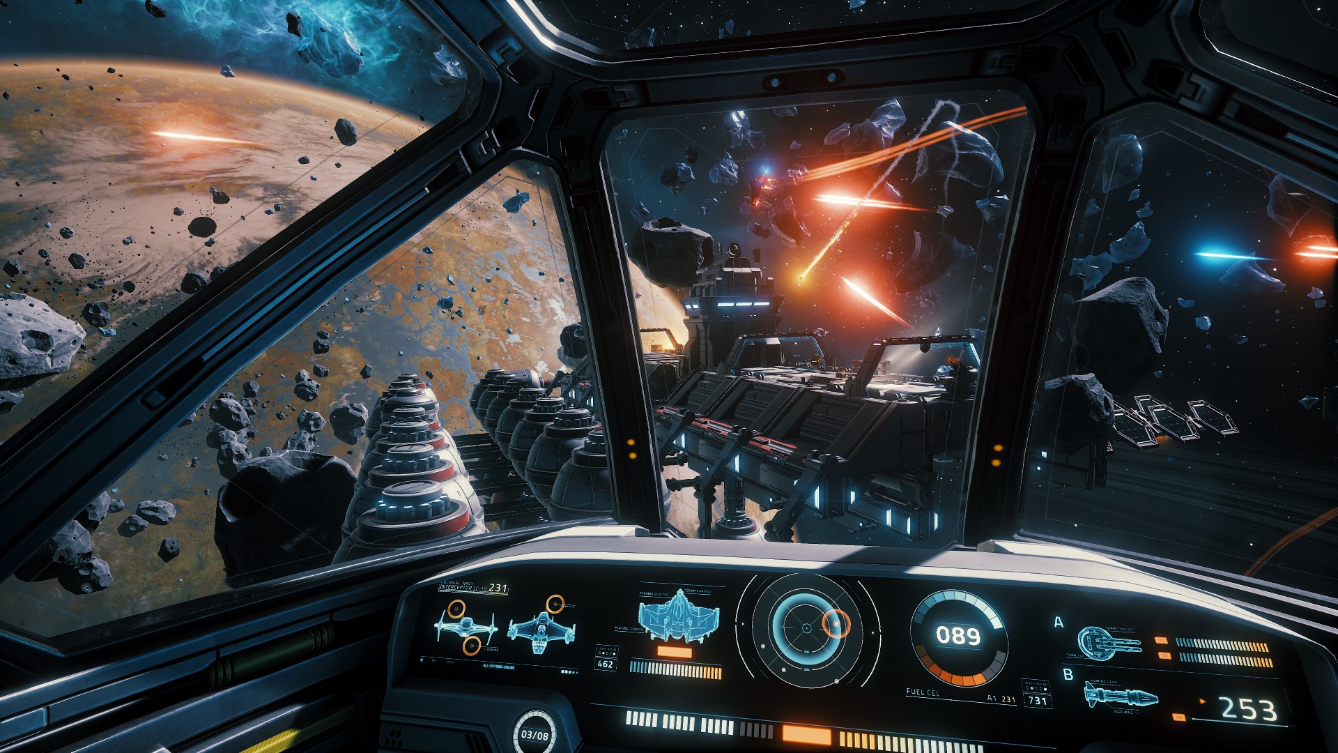 Everspace Gunship Cockpit Screenshot