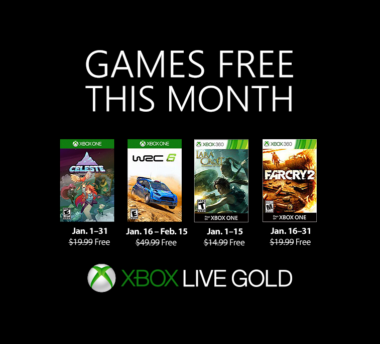 Video For New Games with Gold for January 2019