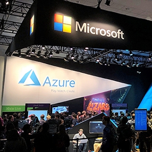 Photo of Azure booth at GDC