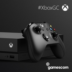 Xbox One X console for gamescom 2017